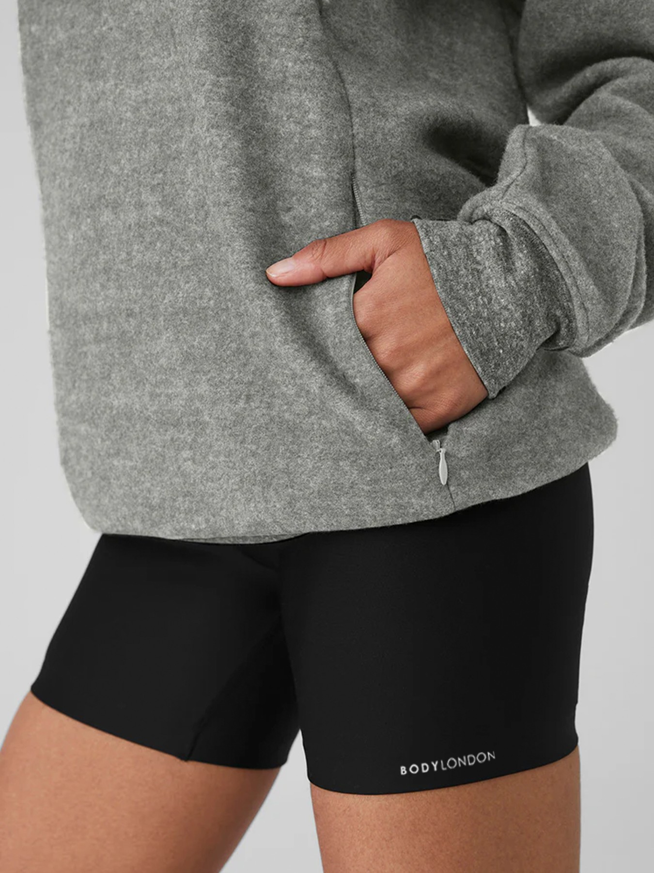 BodyLondon Triumph Kapüşonlu Sweatshirt (Gri)