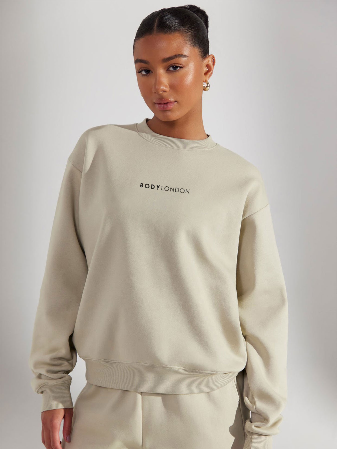 BodyLondon Bisiklet Yaka Sweatshirt