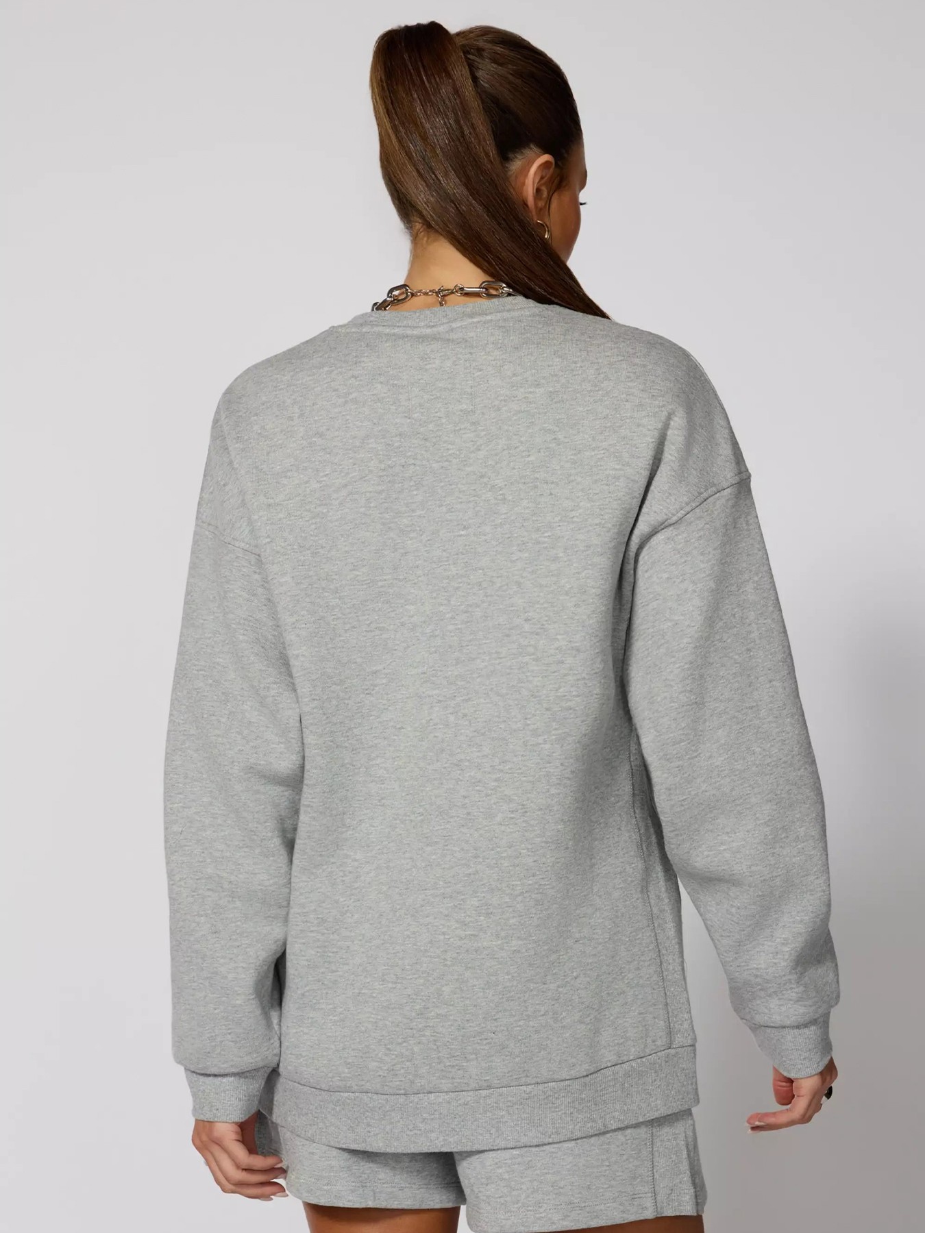 Sweat-shirt coupe décontractée BodyLondon (gris clair)