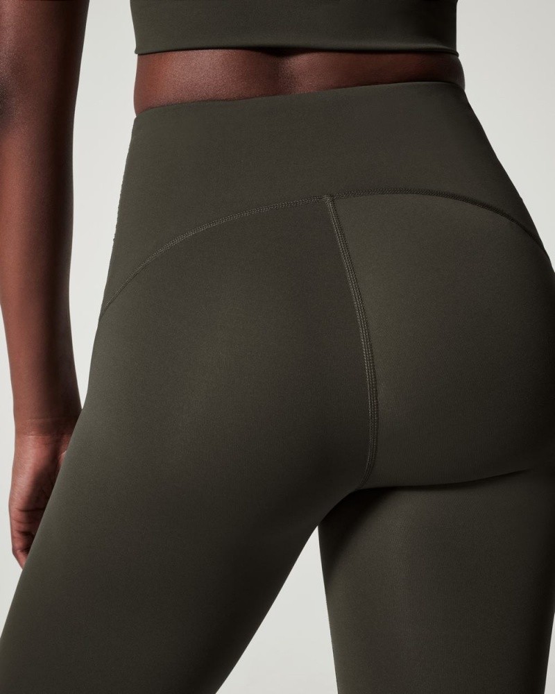 BodyLondon Pantalon évasé longueur cheville - Vert olive