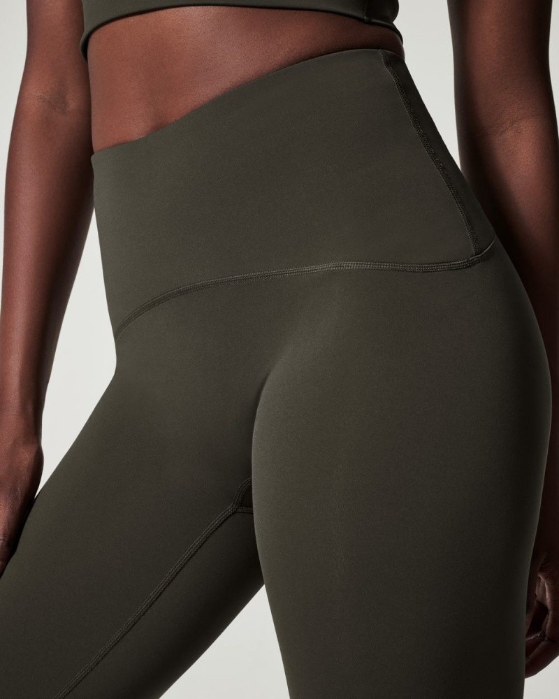 BodyLondon Pantalon évasé longueur cheville - Vert olive