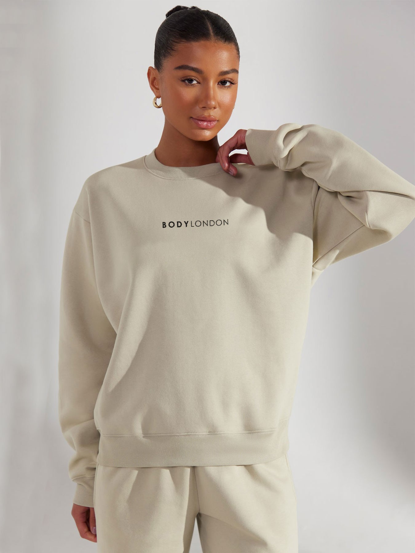 BodyLondon sweatshirt met ronde hals