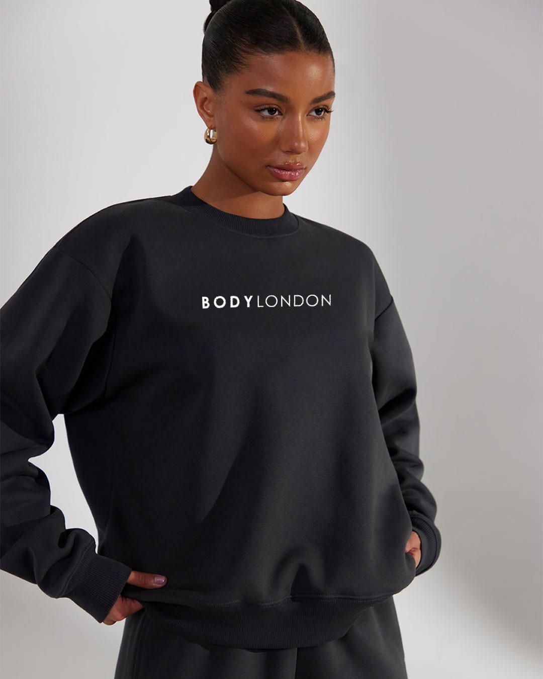 BodyLondon Sweatshirt mit Rundhalsausschnitt