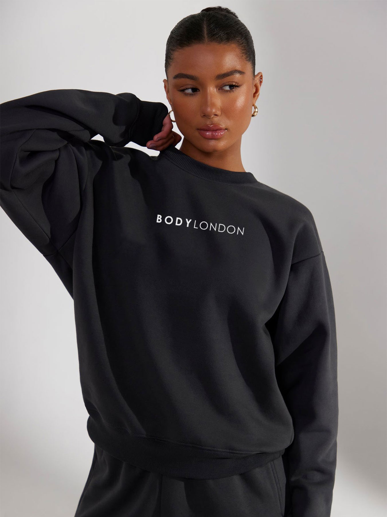 BodyLondon Bisiklet Yaka Sweatshirt 