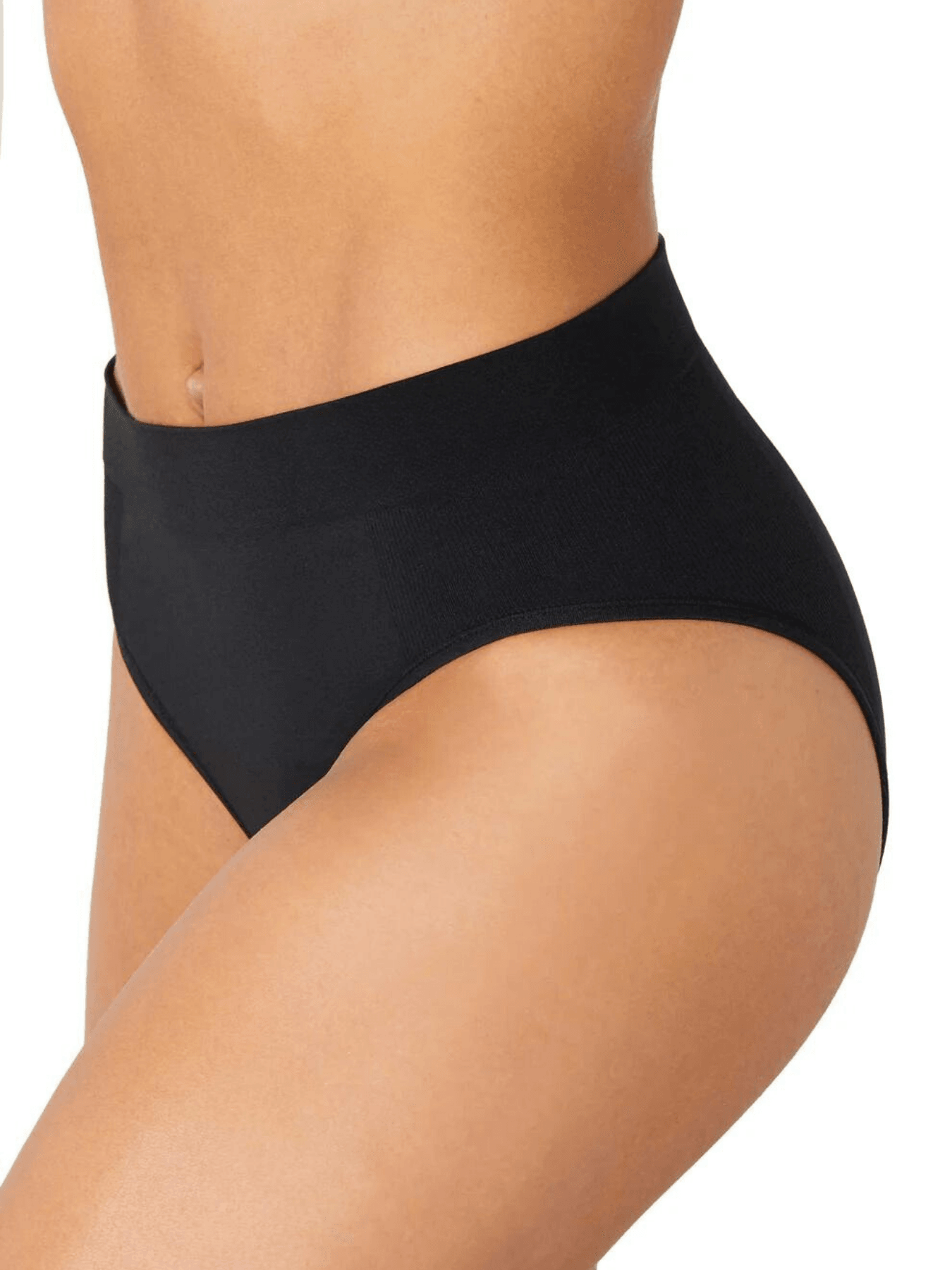 High Shape Sculpture Thong - Black