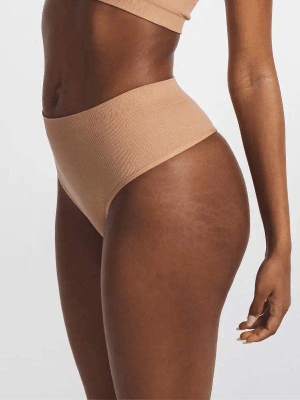 High Shape Sculpture Thong - Tan