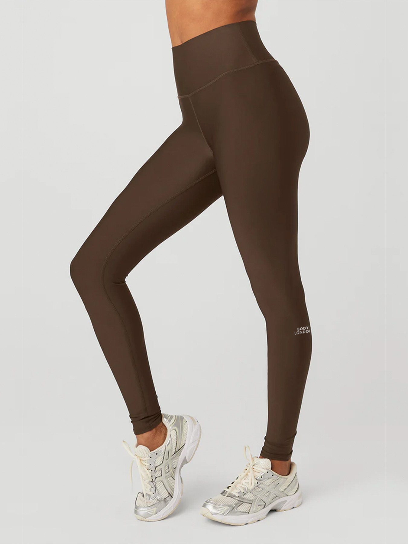 BodyLondon High Waist Airlift Tights (Brown)