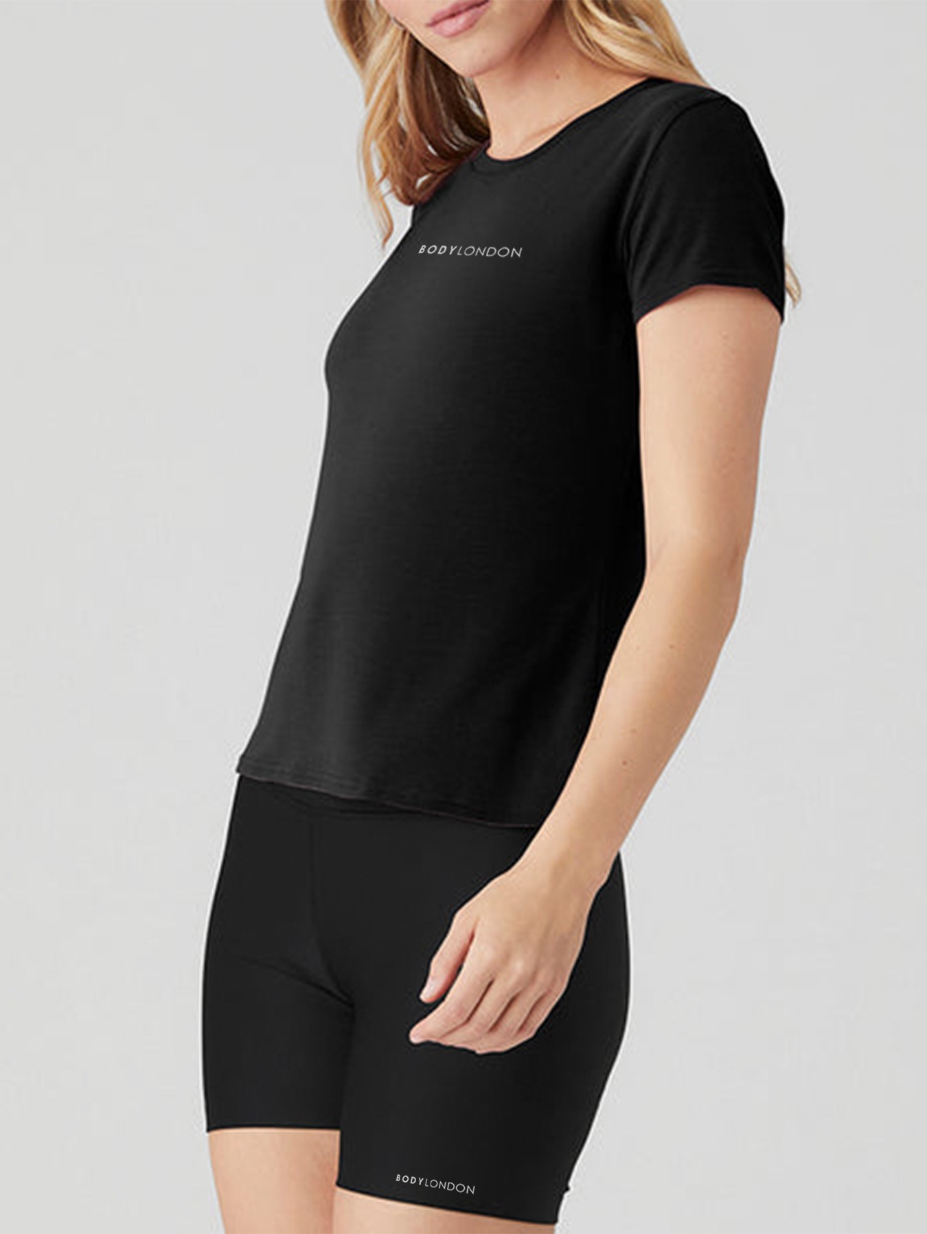 BodyLondon Short Sleeve T-Shirt (Black)