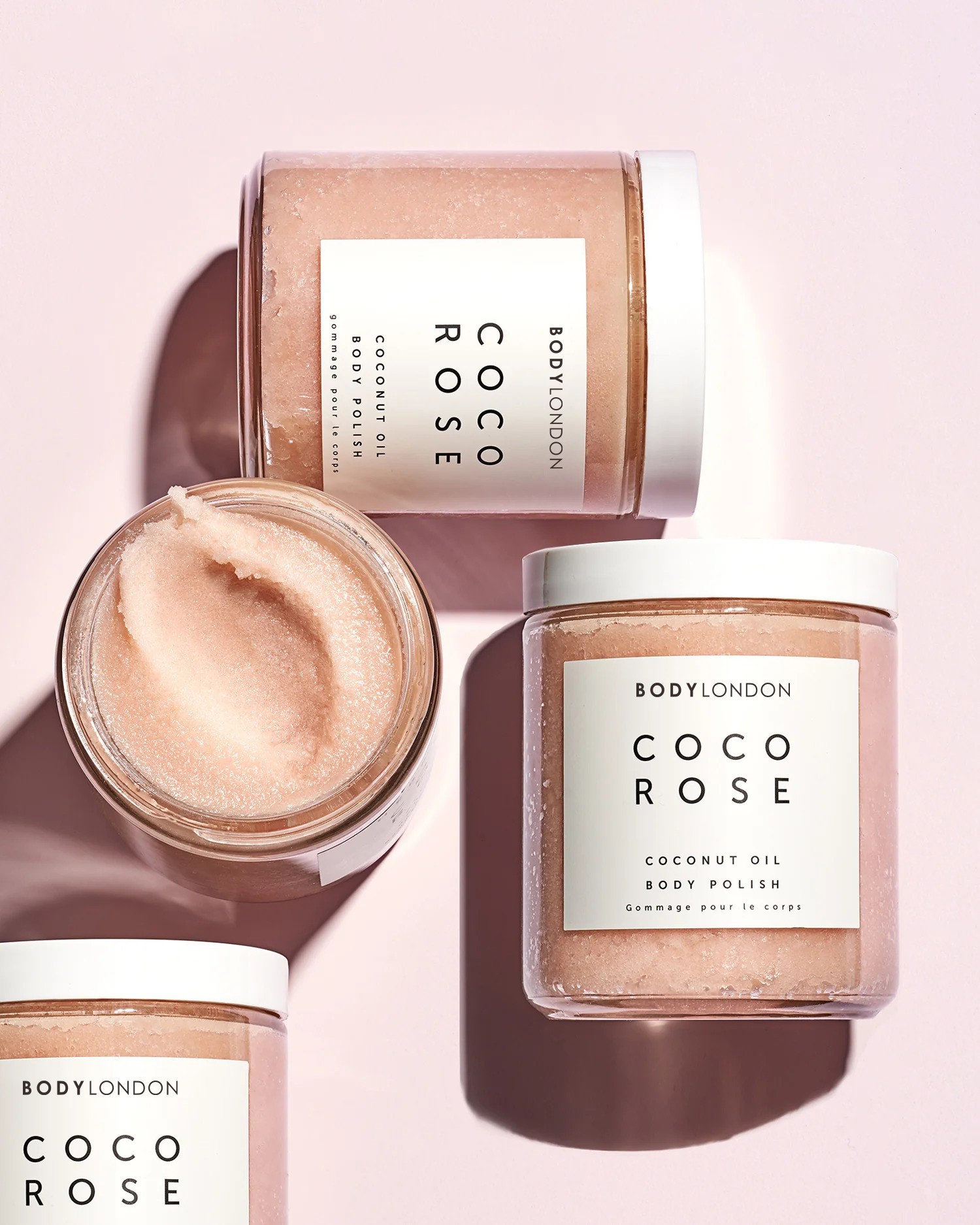 Gommage corporel à la rose coco