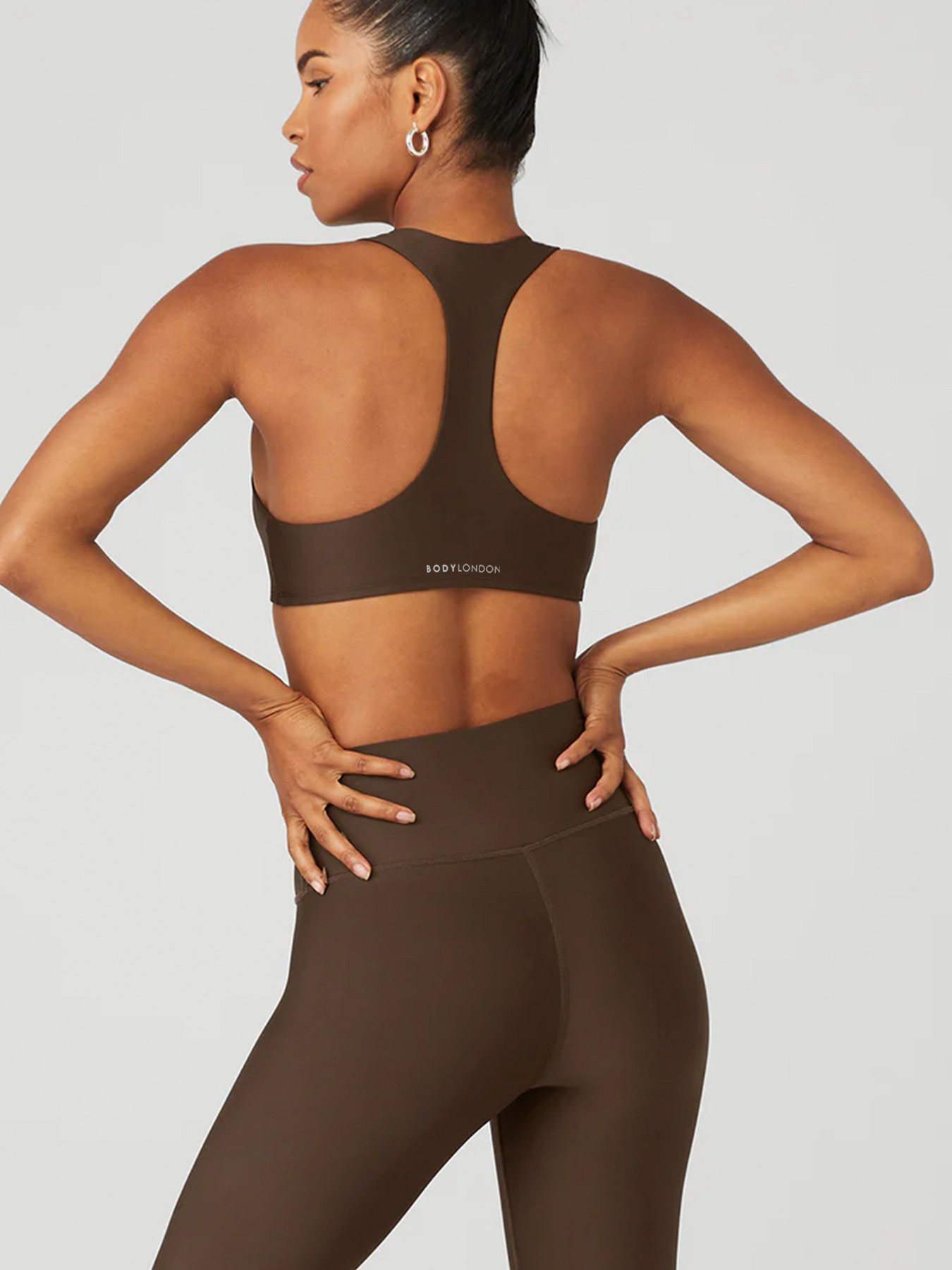 BodyLondon حمالة صدر Racerback (اسبريسو)