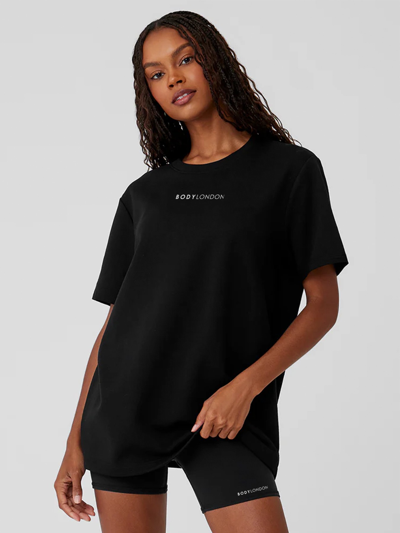 BodyLondon Chill Short Sleeve T-Shirt (Black)