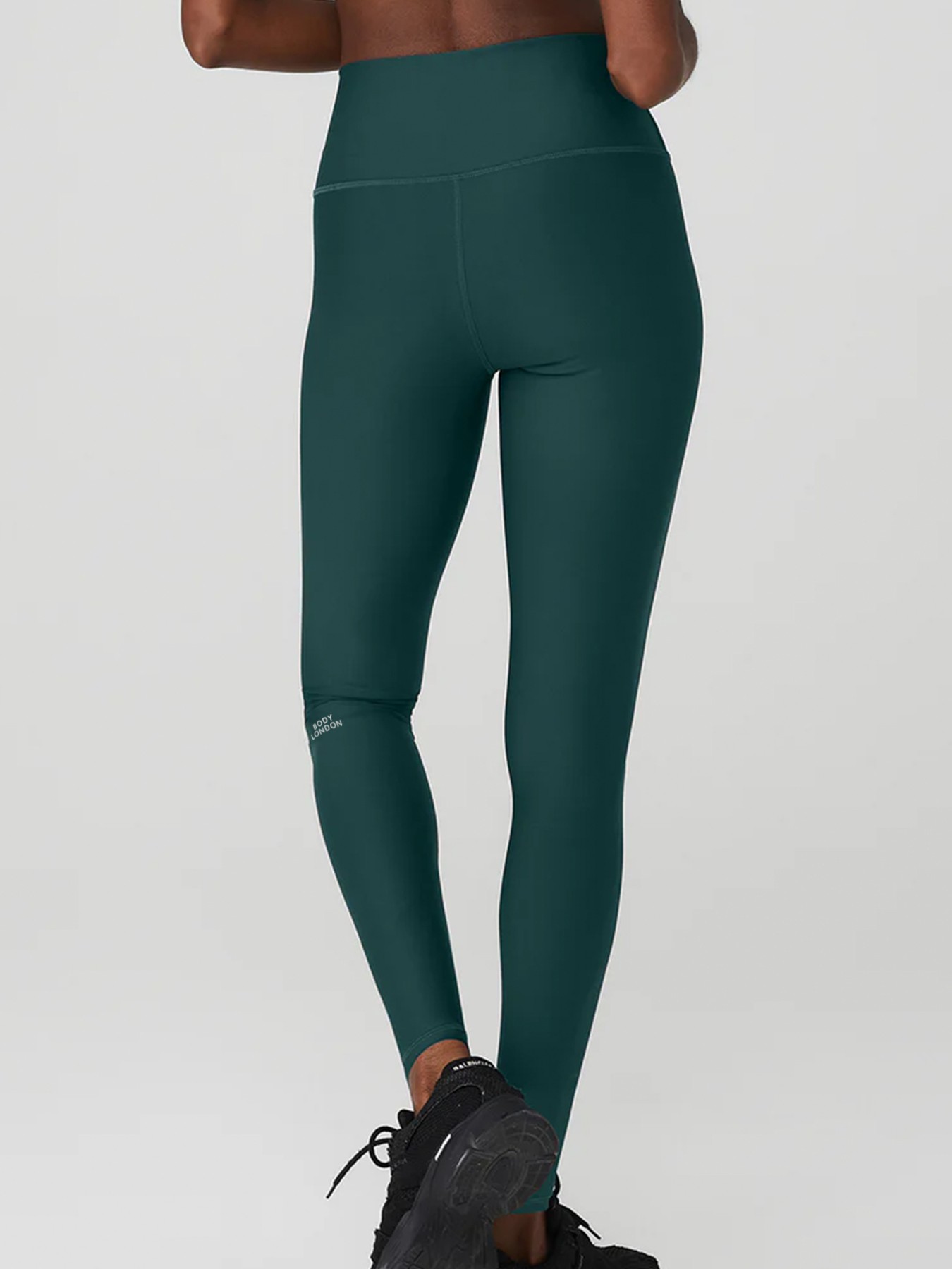 BodyLondon High Waist Airlift Tights (Dark Green)