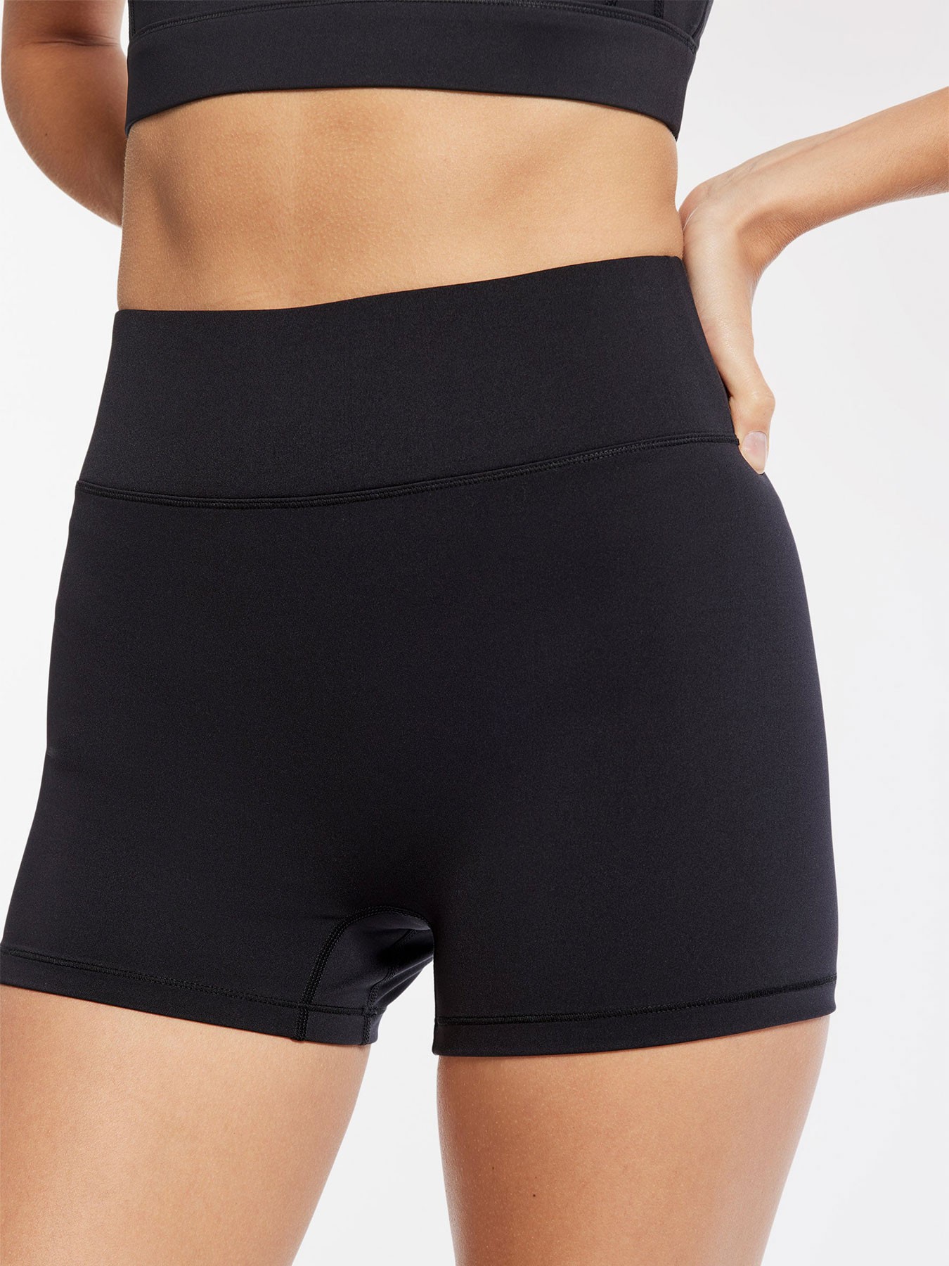 Center Stage 3 Inch Cycling Shorts - Black