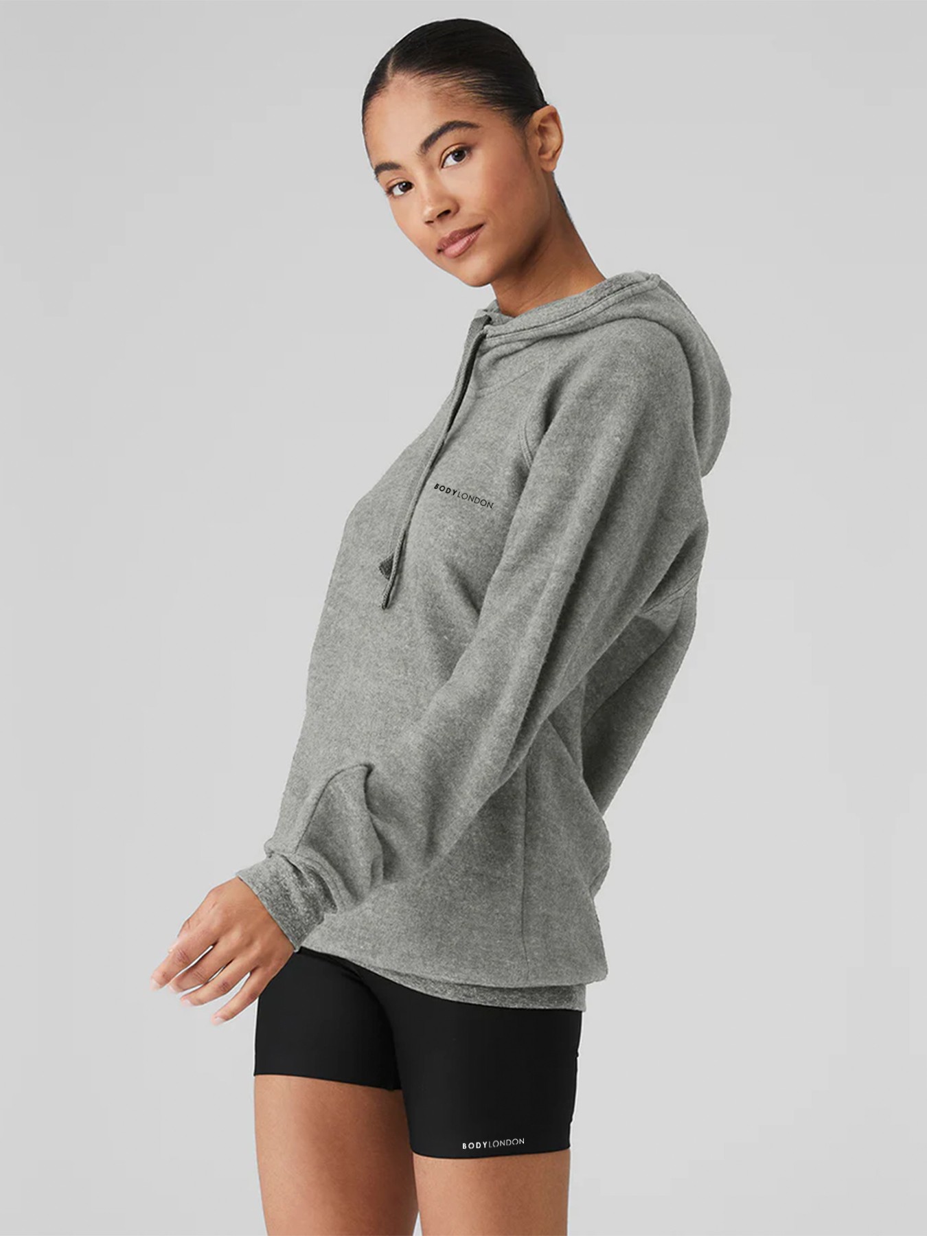 BodyLondon Triumph Hooded Sweatshirt (Grey)