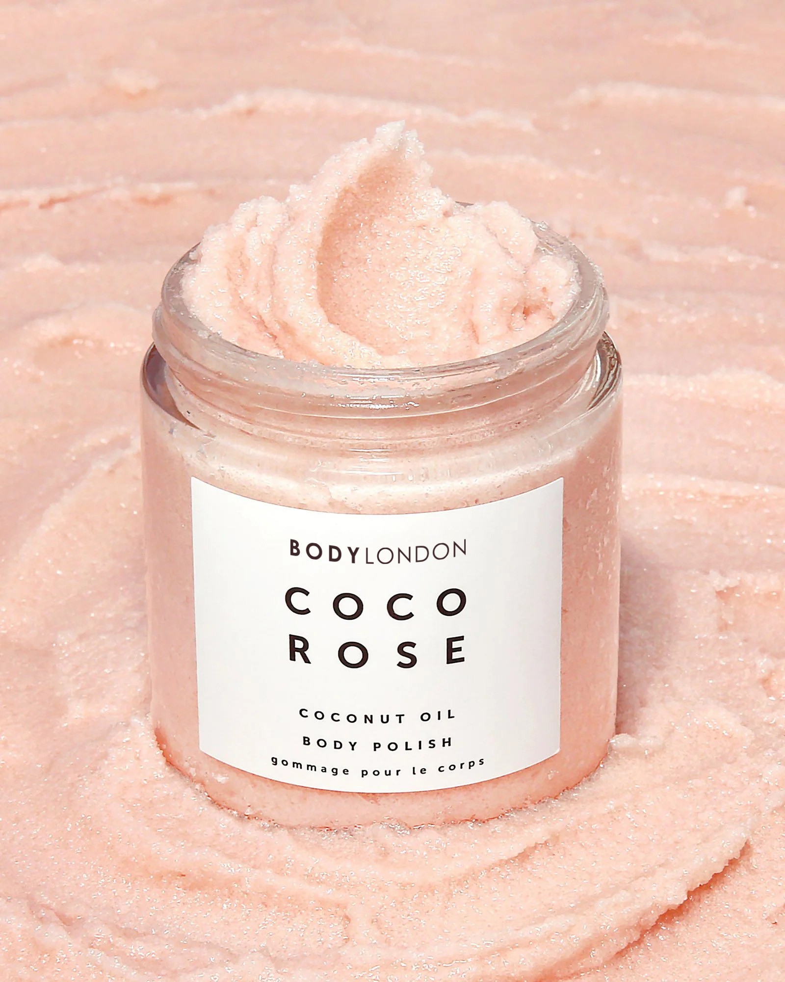 Gommage corporel à la rose coco