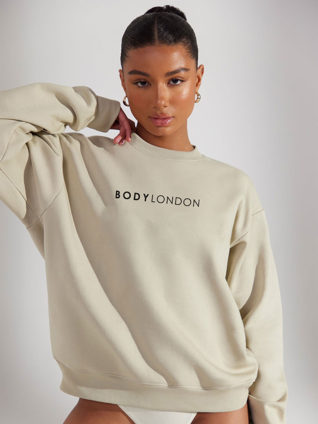 BodyLondon sweatshirt met ronde hals