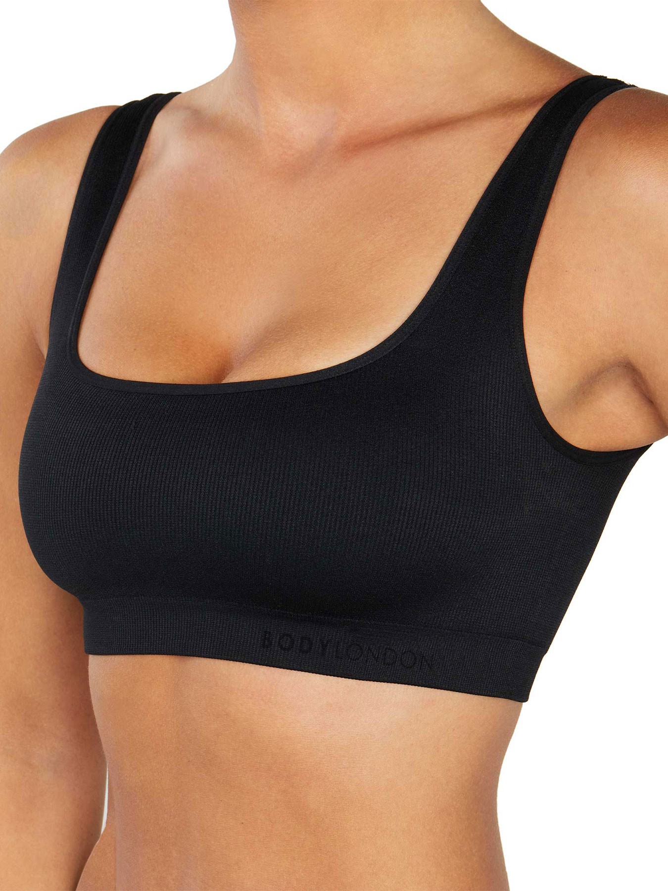 Hochgeformtes Ripp-Bralette