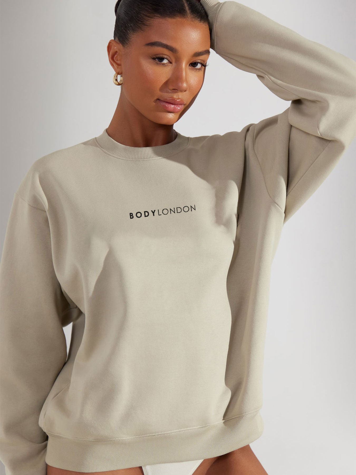 BodyLondon sweatshirt met ronde hals