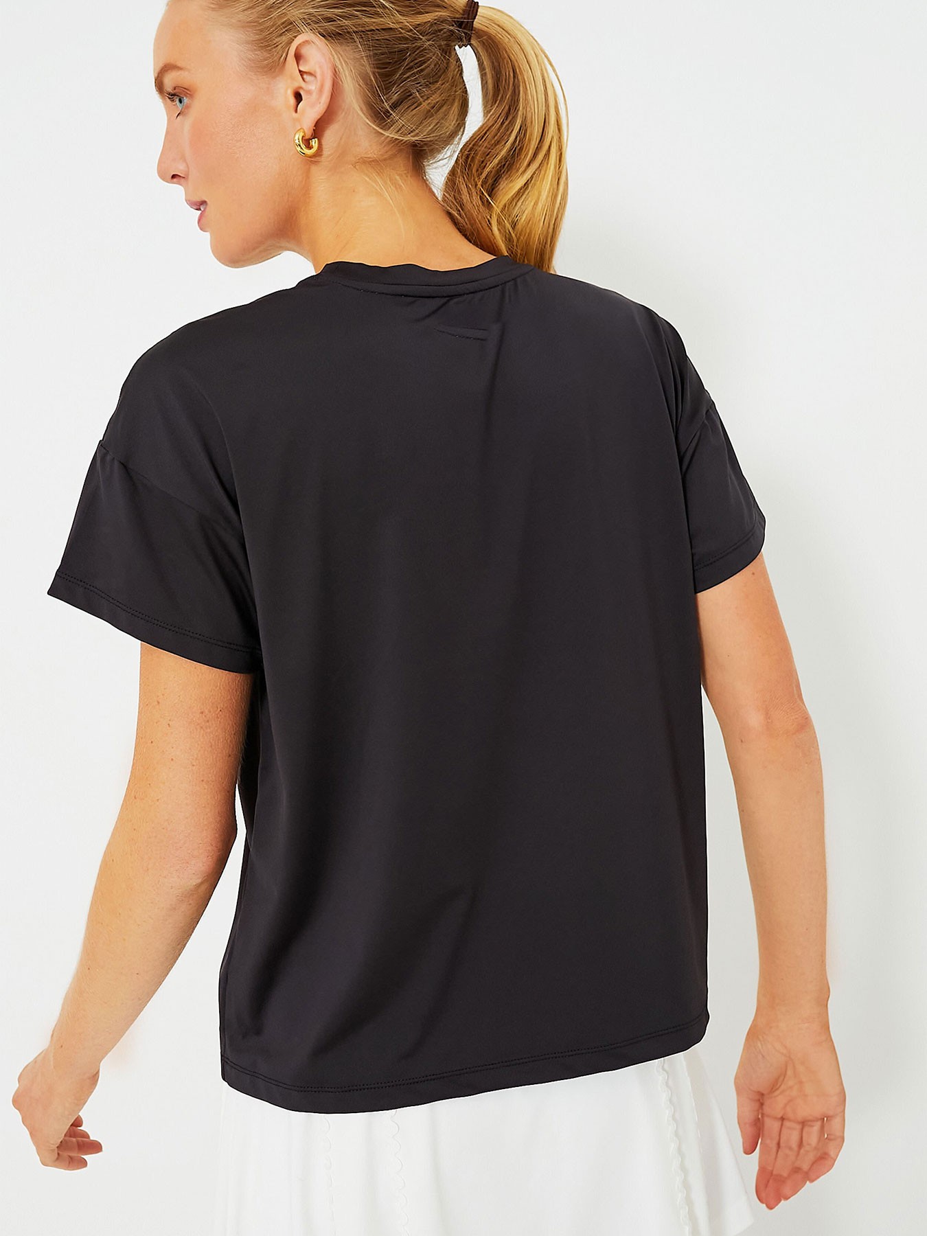 Black Short Sleeve Boyfriend T-Shirt