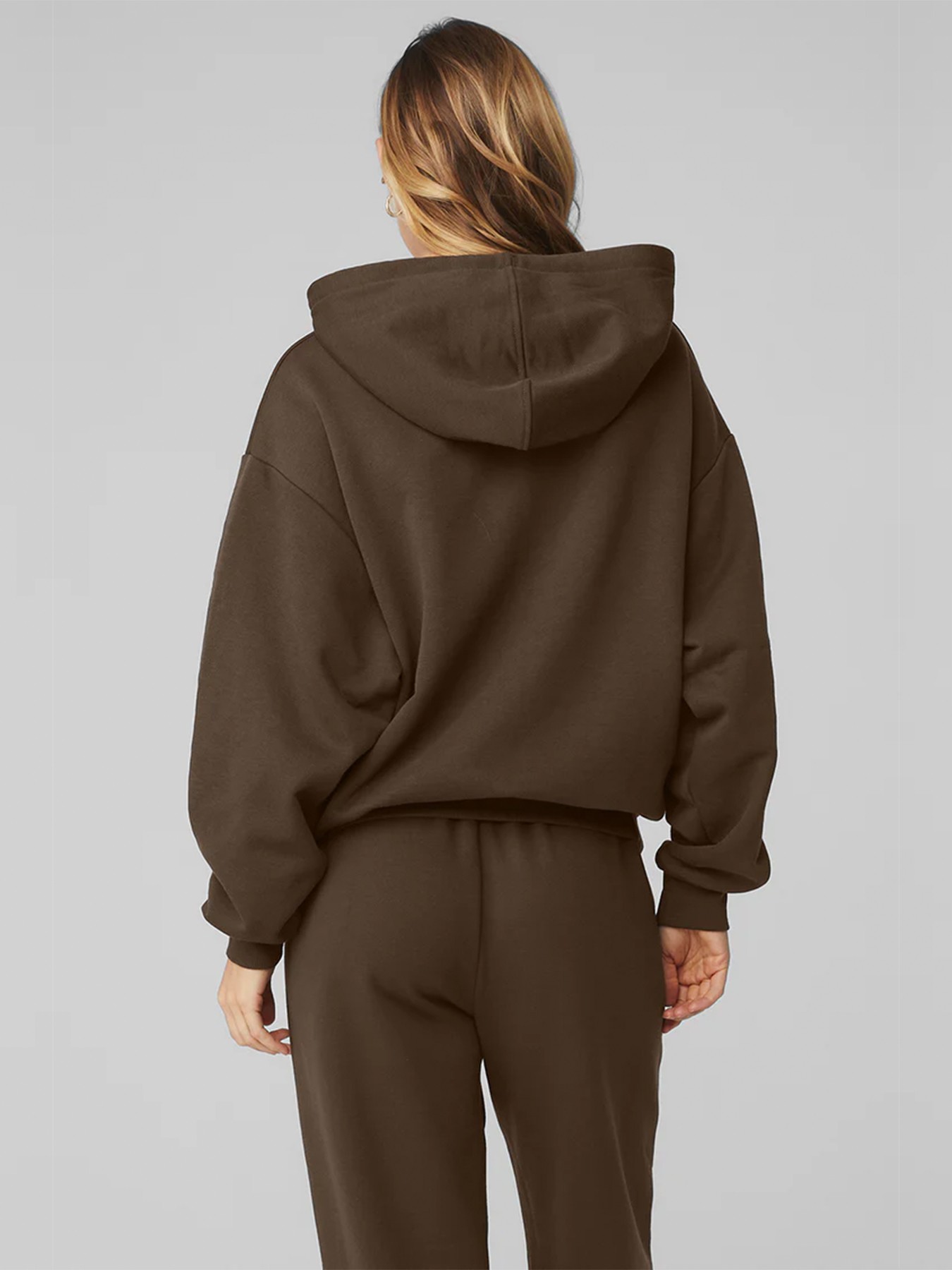 BodyLondon sweatshirt met capuchon (espresso)