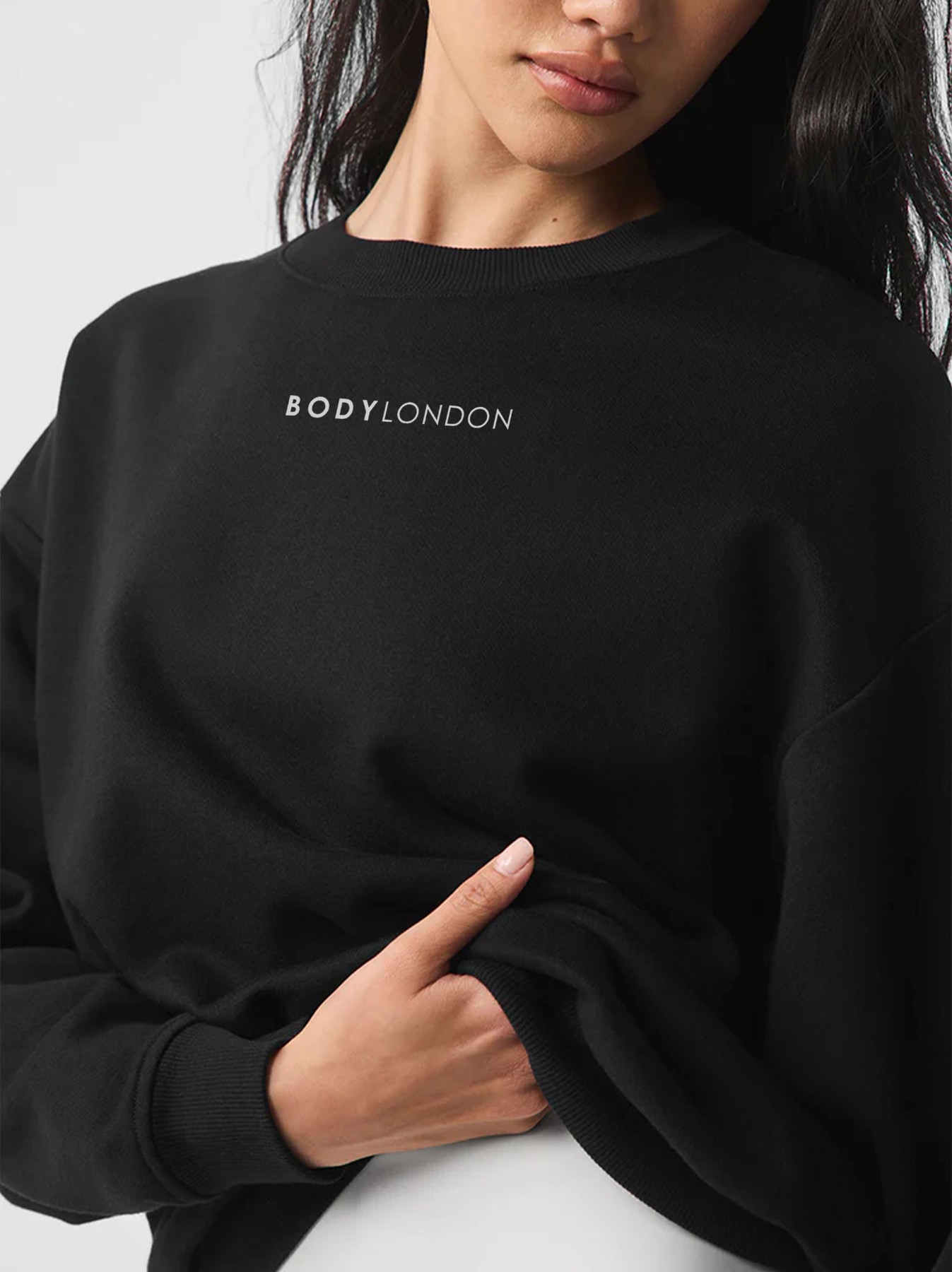 BodyLondon sweatshirt met ronde hals