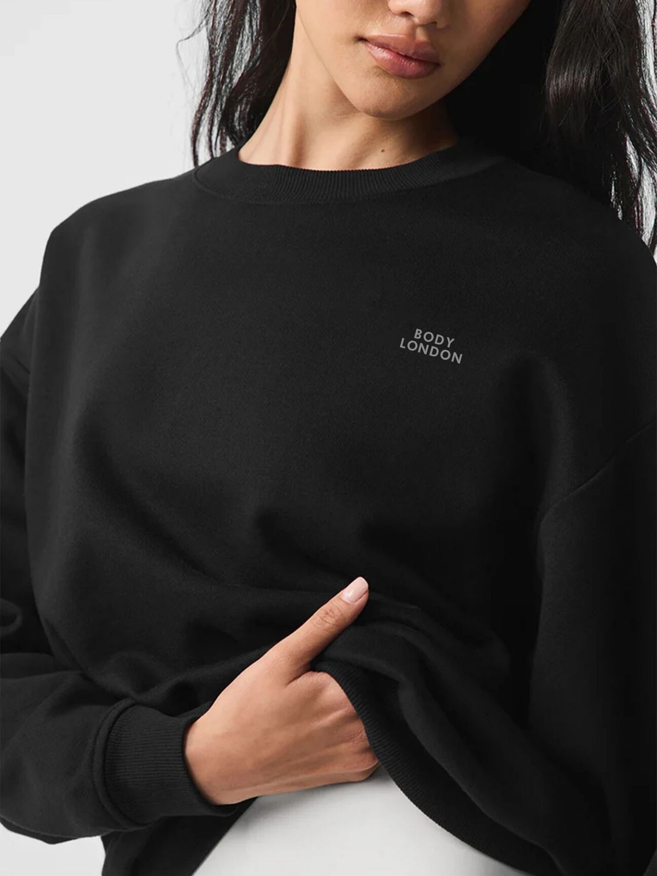 BodyLondon sweatshirt met ronde hals