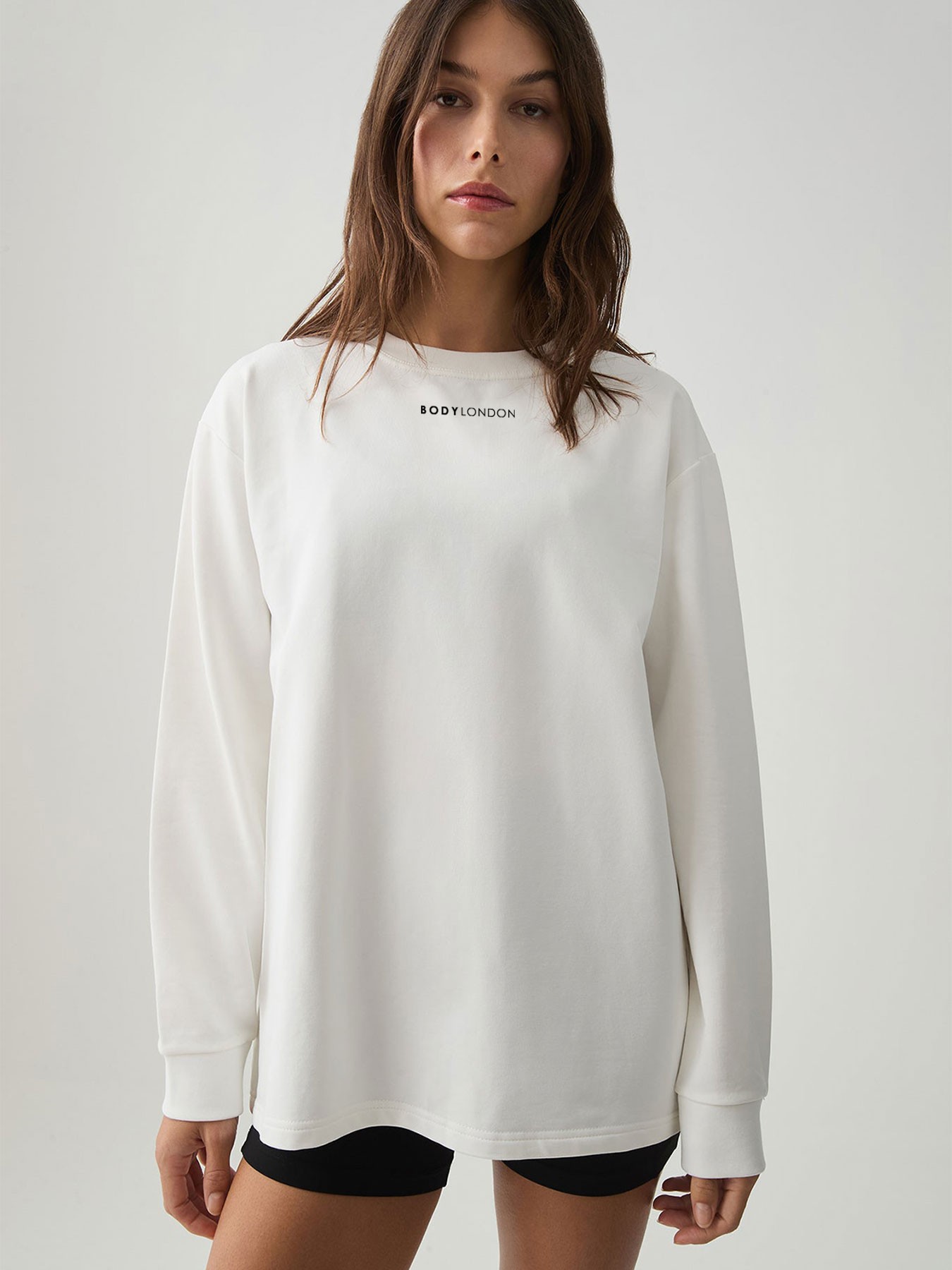 Body London Cuffed Long Sleeve Cotton T-shirt