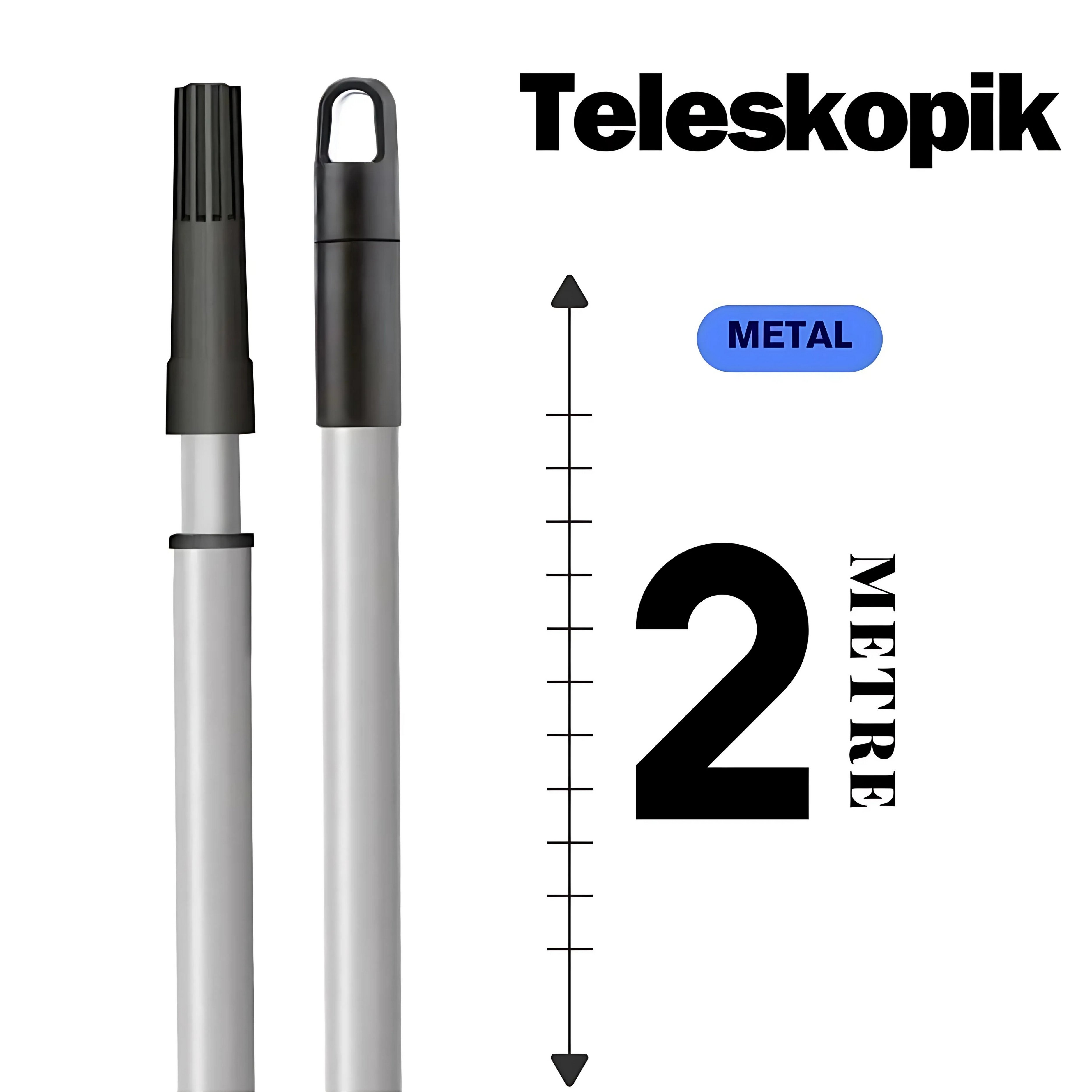 TELESKOPİK METAL SOPA 2 MT