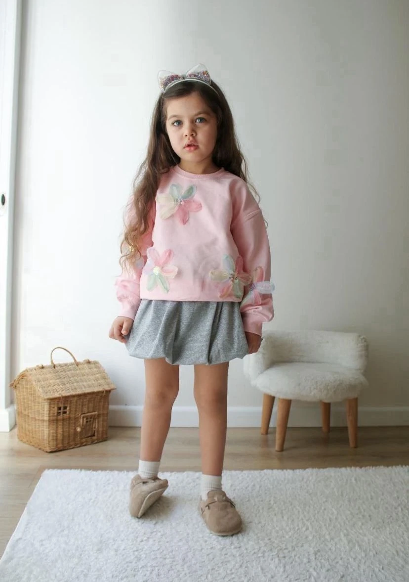 Kız Çocuk Etekli Takım