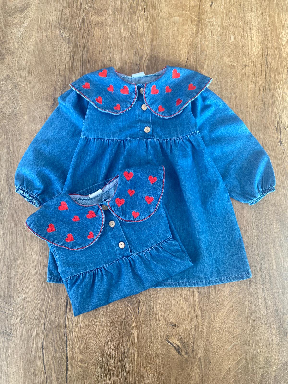 Kız Çocuk Kot Elbise 