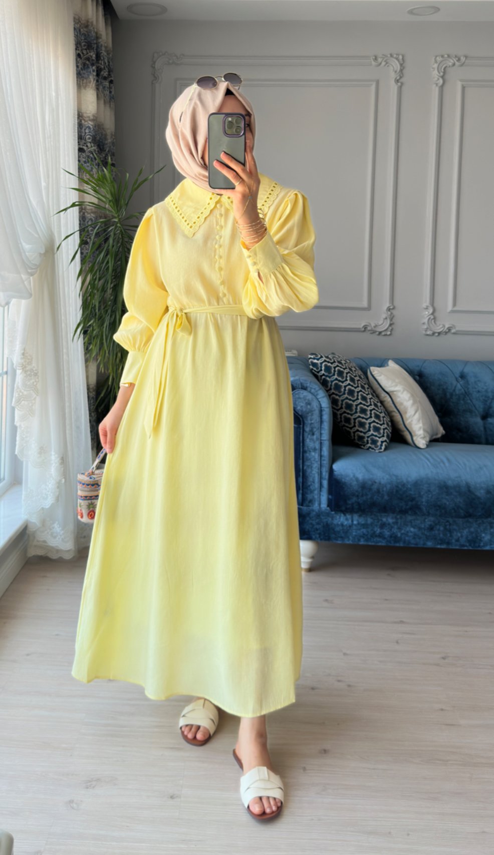 Hazel Elbise Sarı 