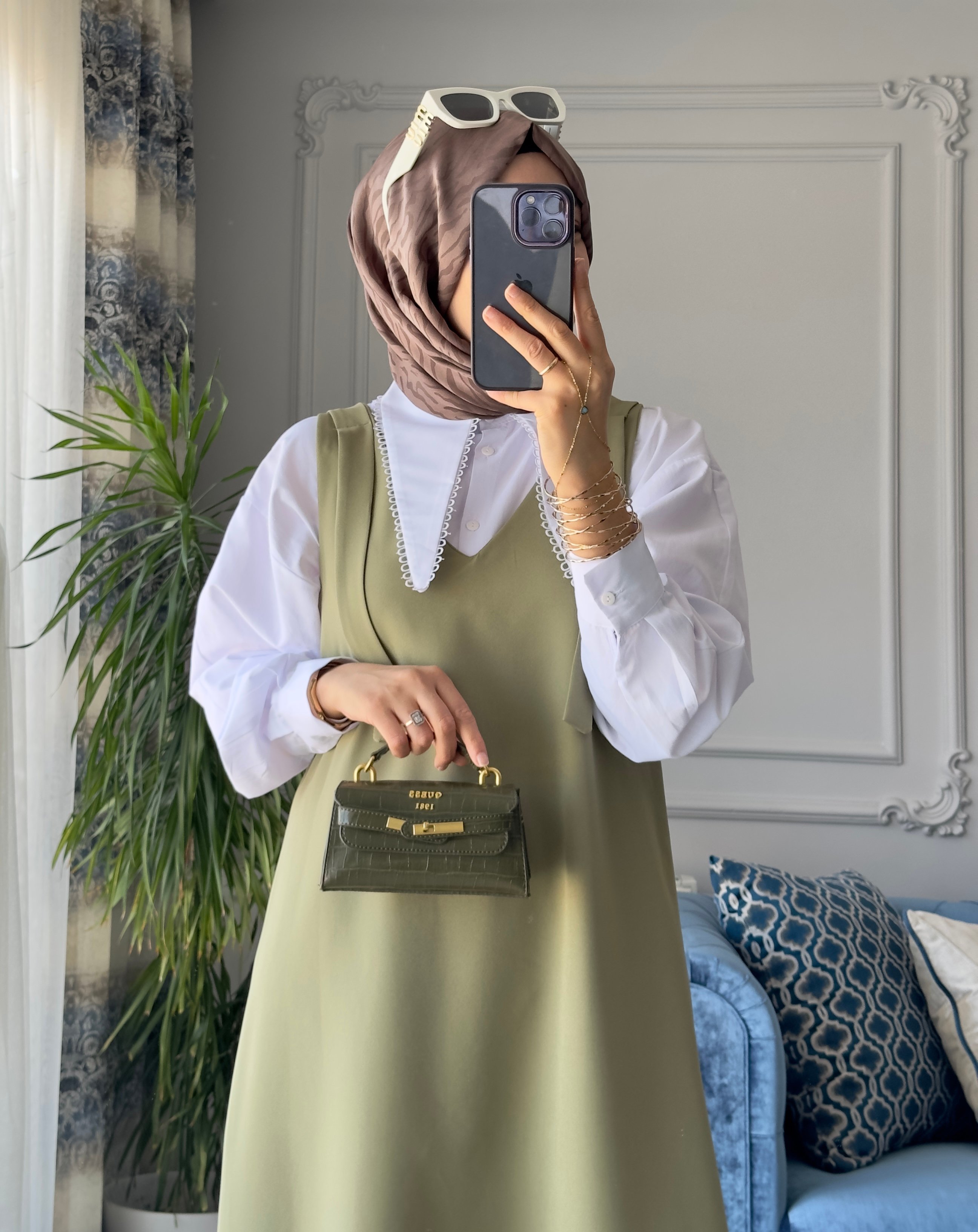 Krep Yelek Olive