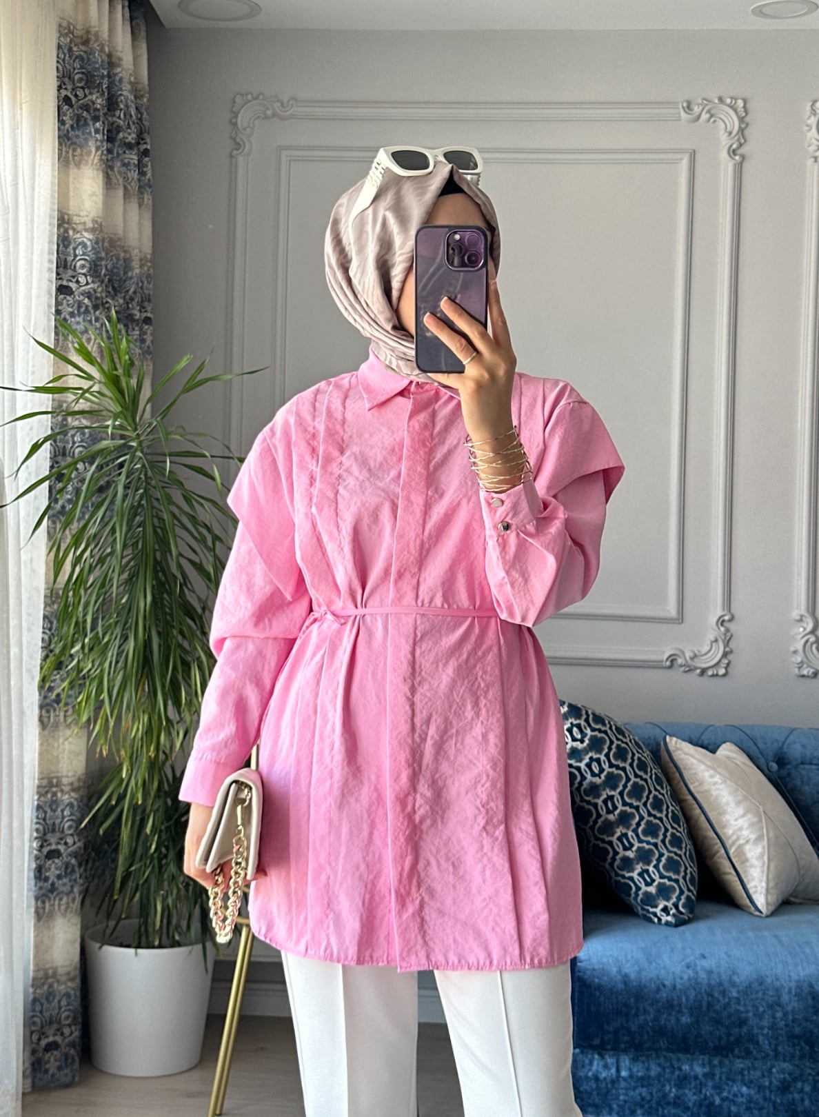 Lara Gömlek Pembe 