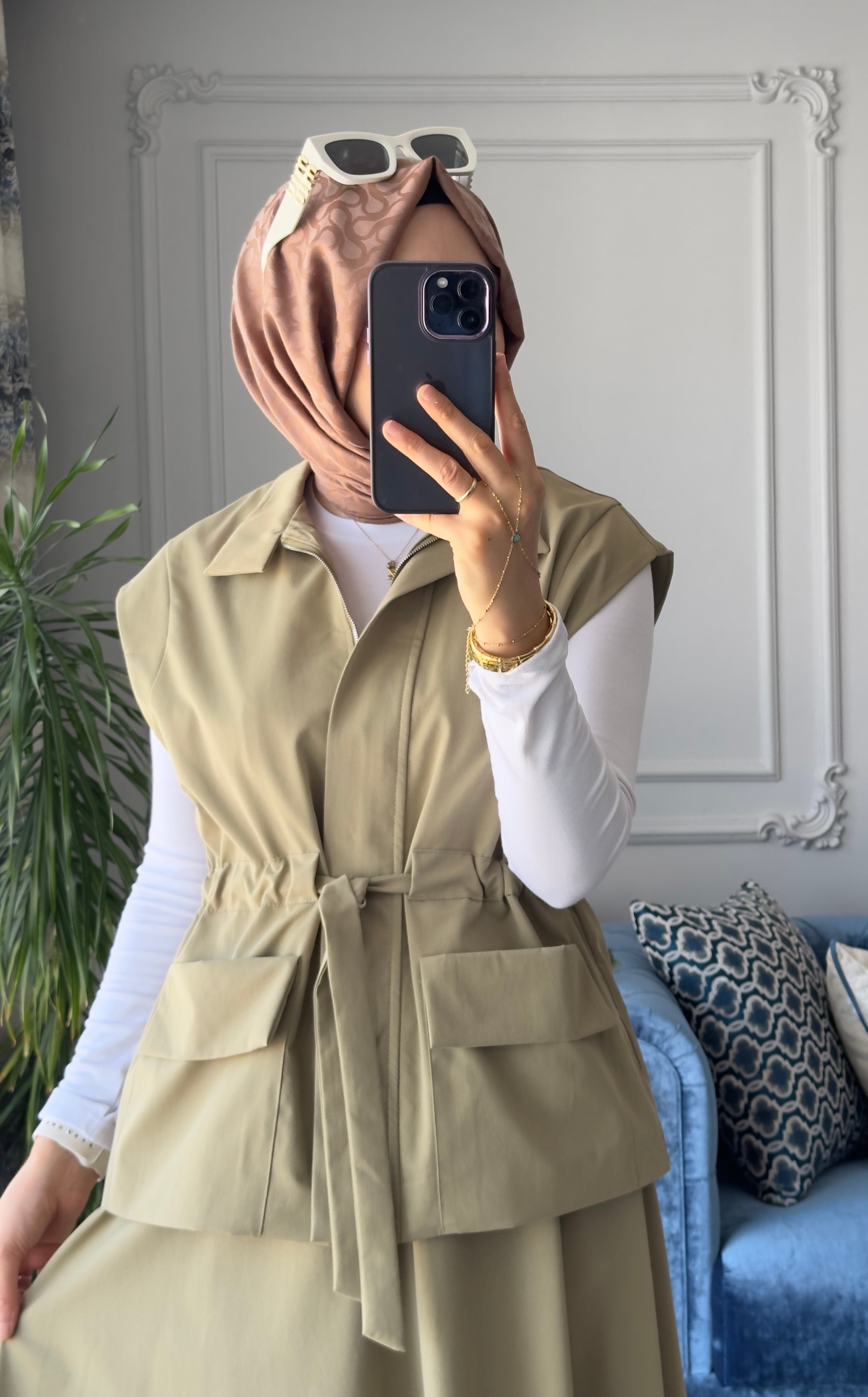 Nora Yelekli Takım Olive 