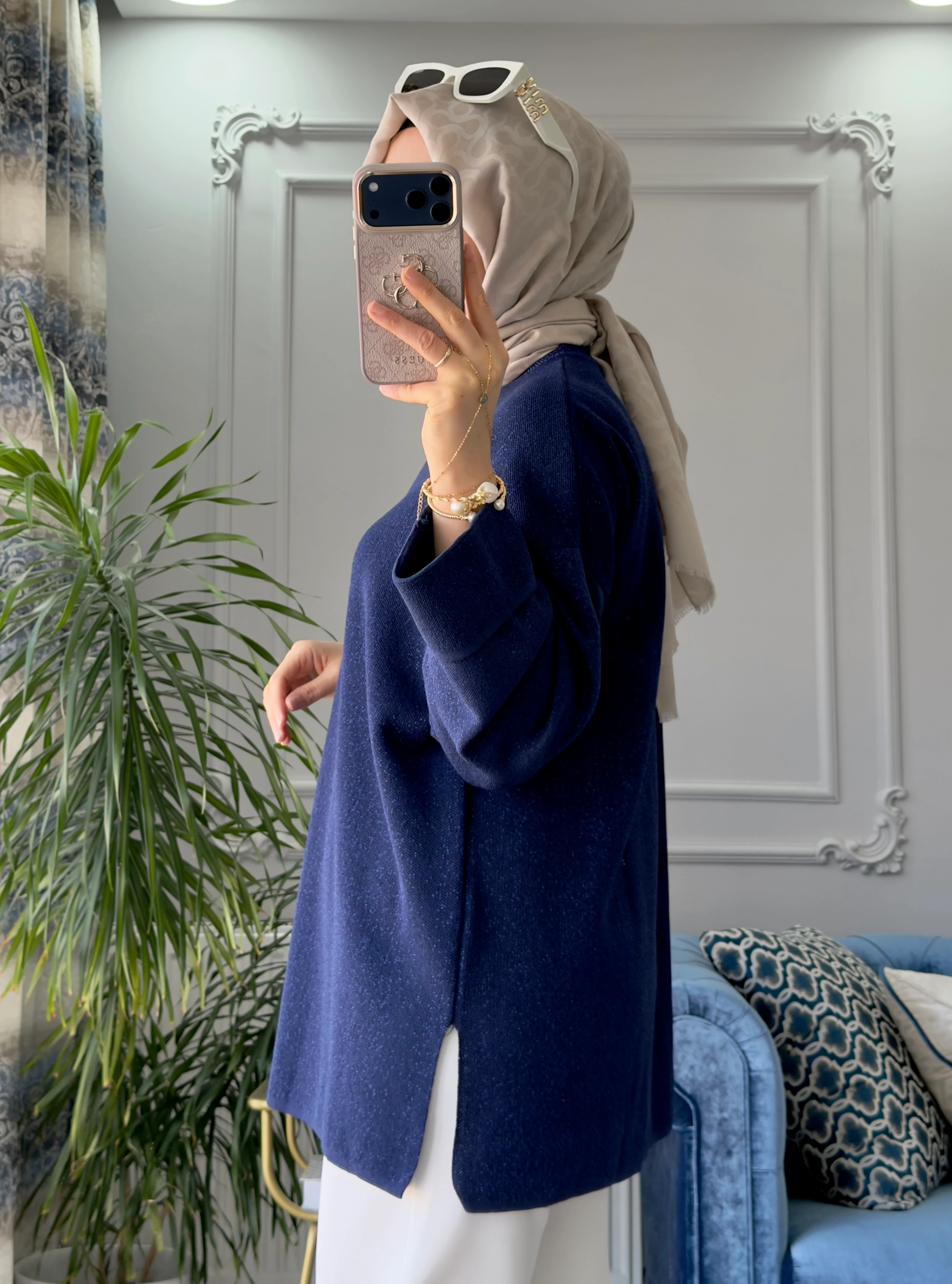 Vera Merserize Tunik Lacivert