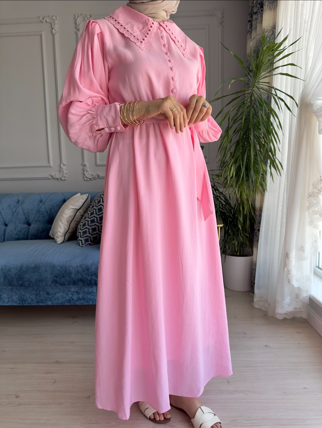 Hazel Elbise Pembe