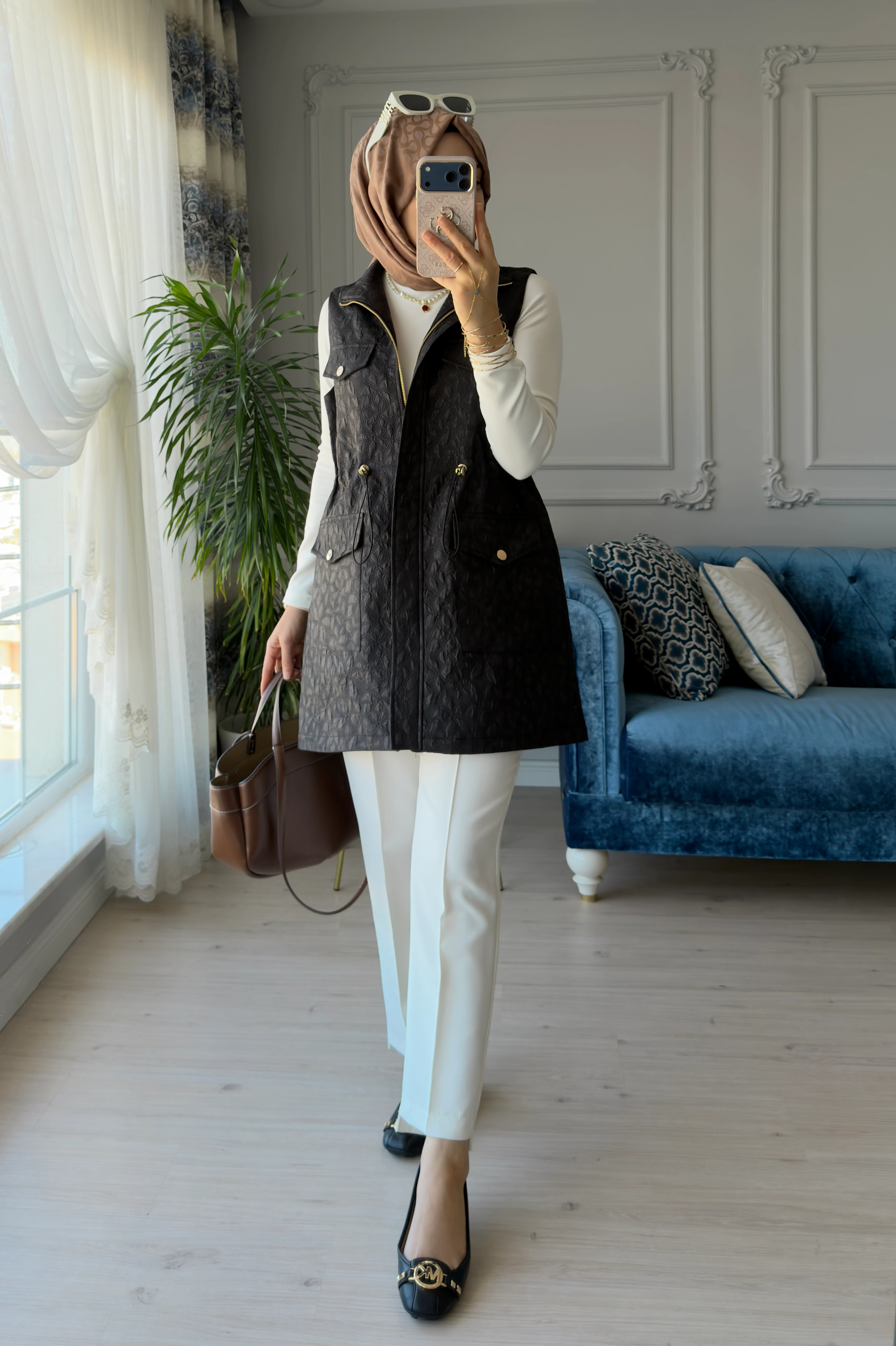 Kapitone Yelek Siyah