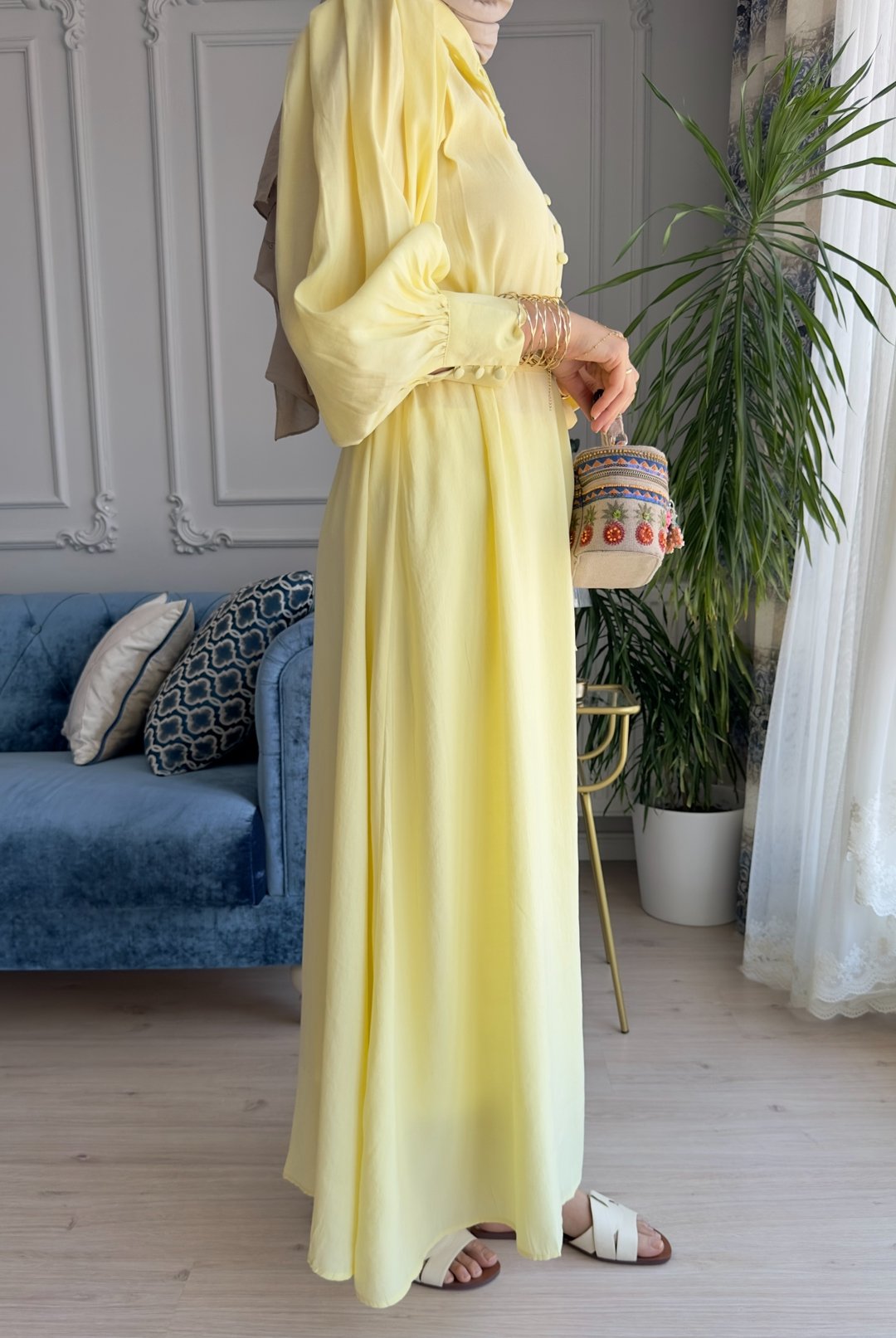Hazel Elbise Sarı 