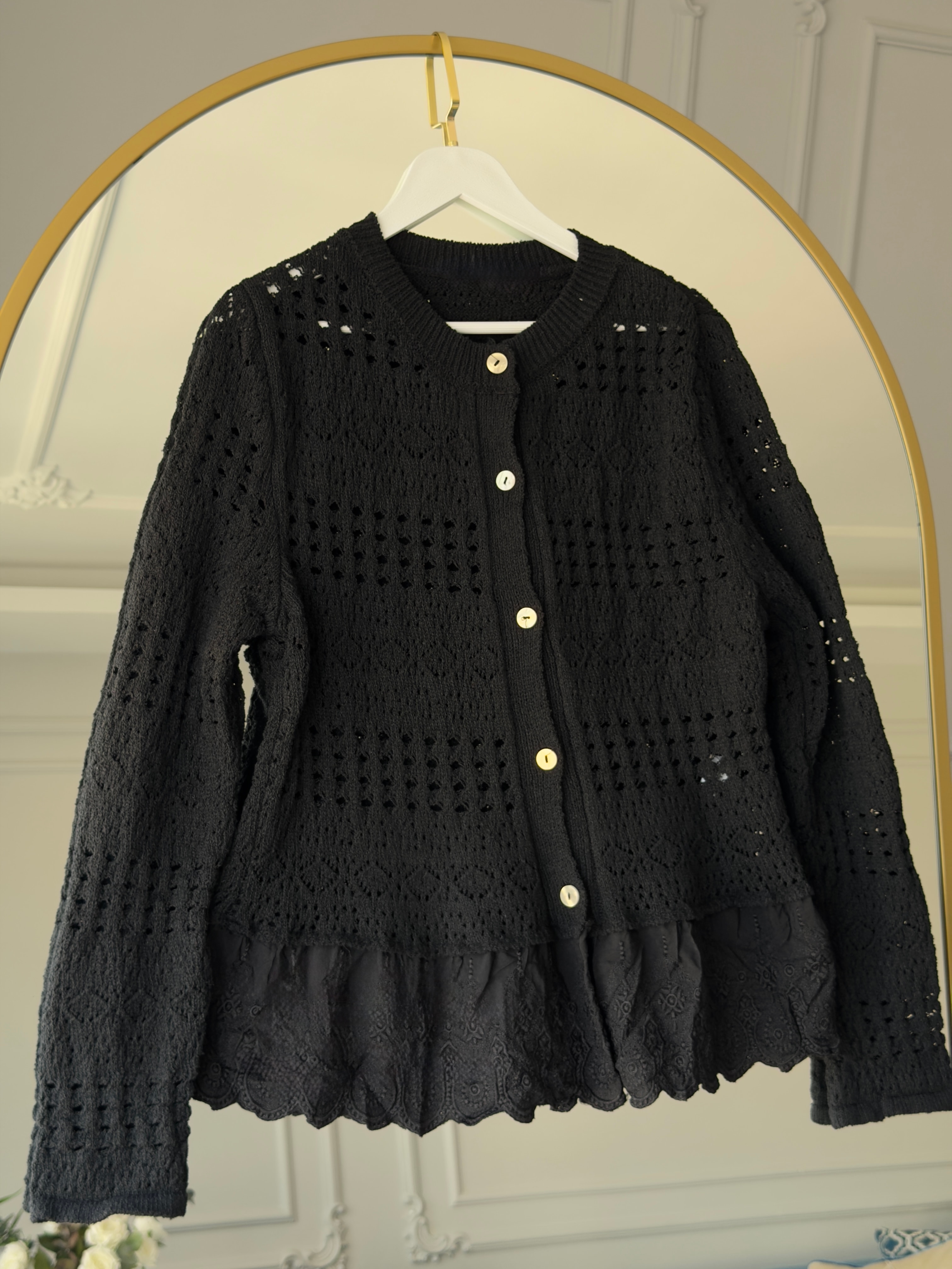 Fistolu Hırka Siyah