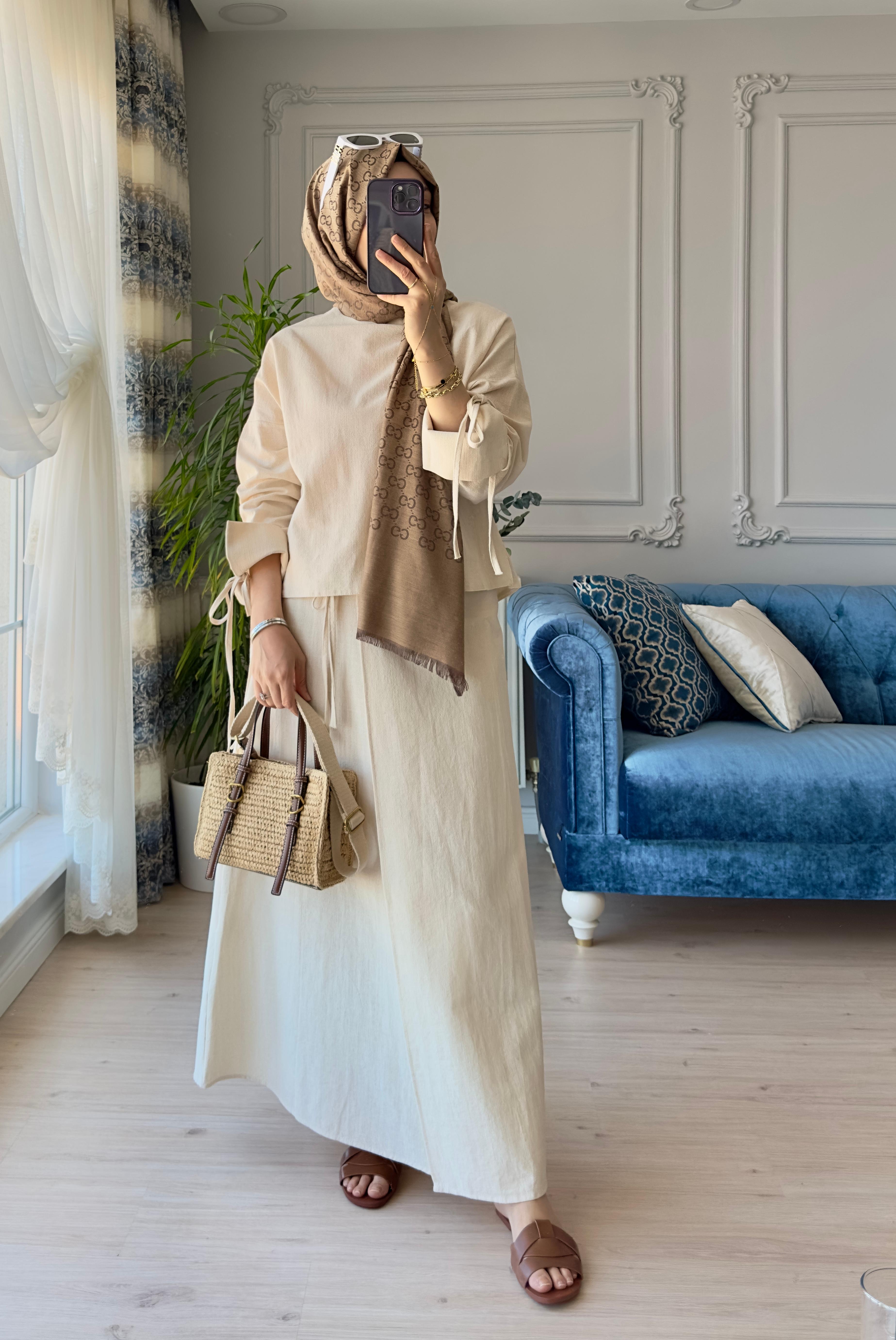 Alice Keten Takım Ekru