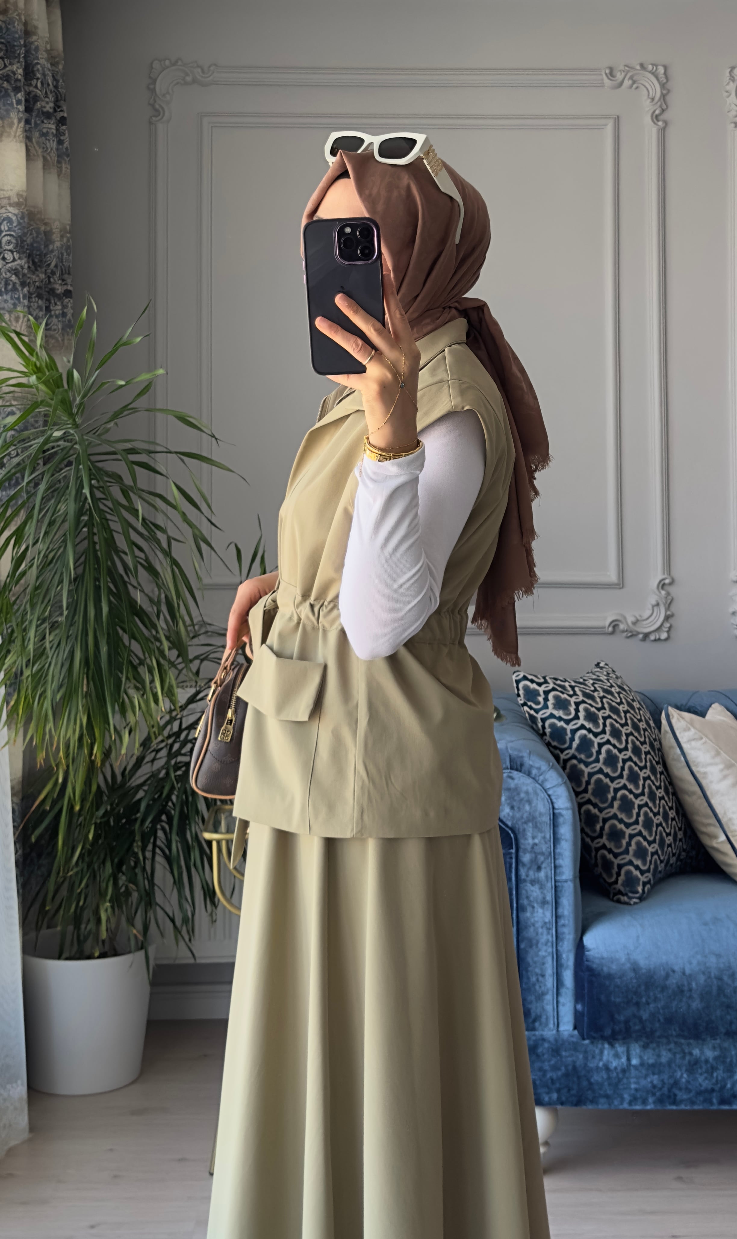 Nora Yelekli Takım Olive 