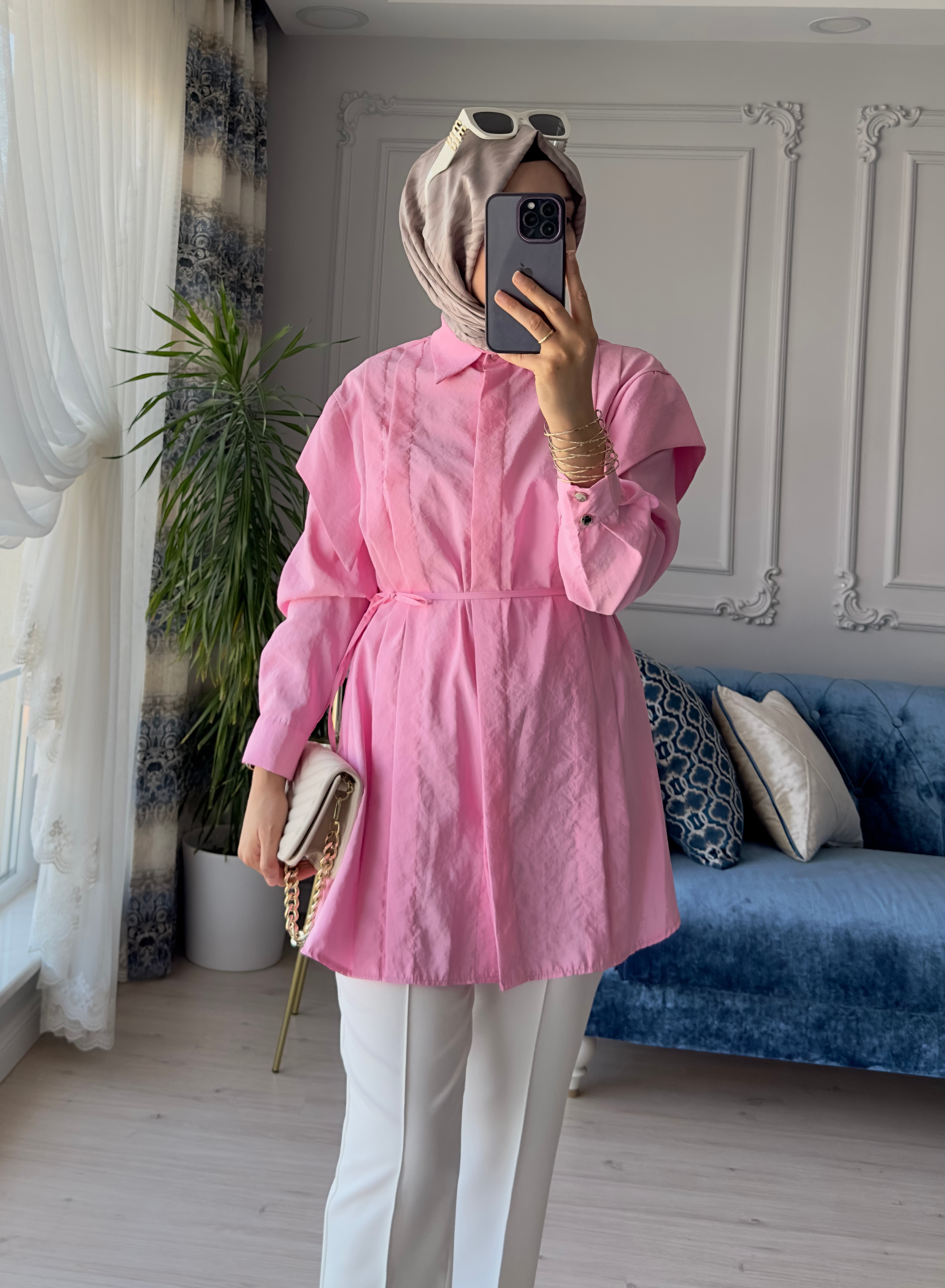 Lara Gömlek Pembe 