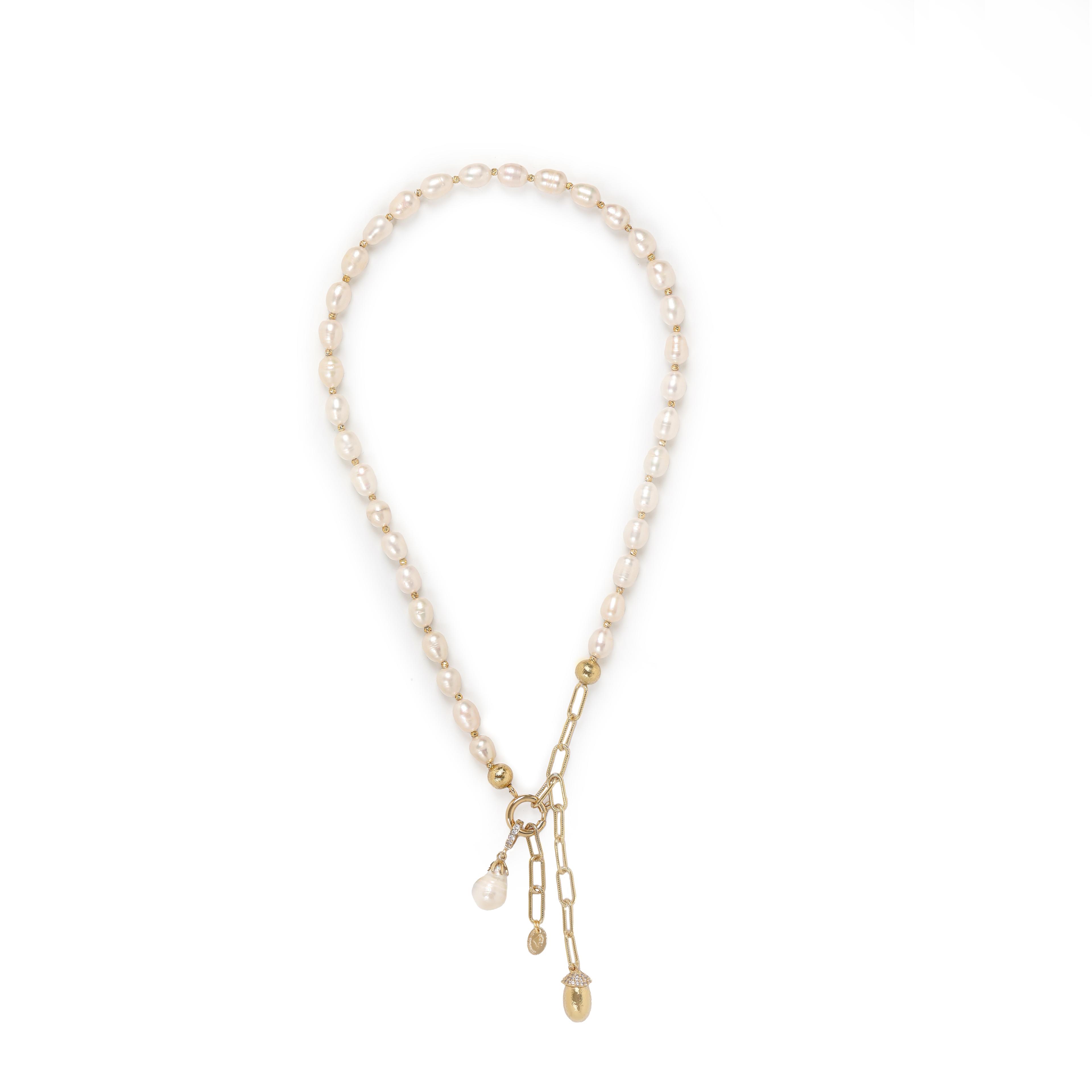 Goldline Pearl Kolye