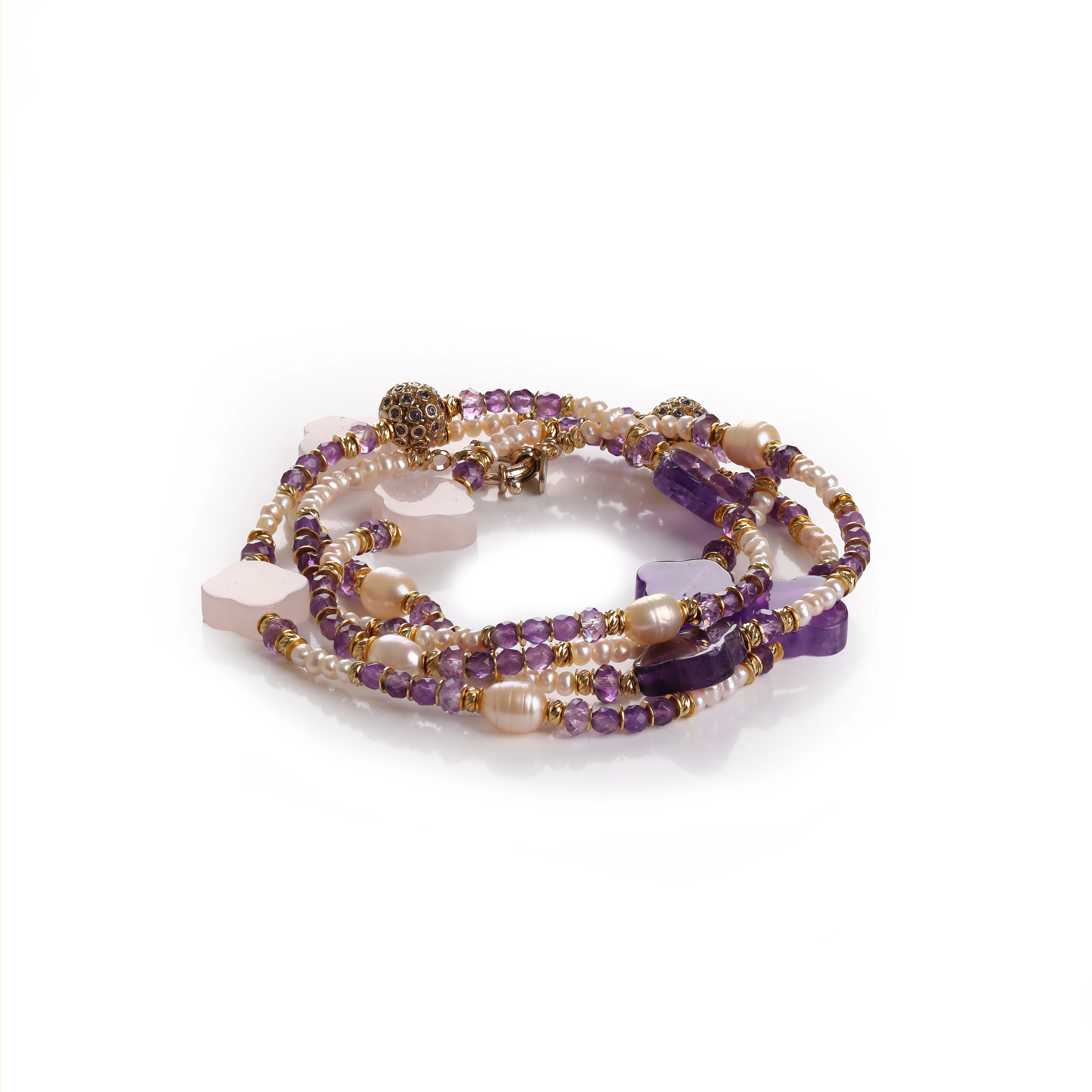 Amour Glow Ametist Kolye 