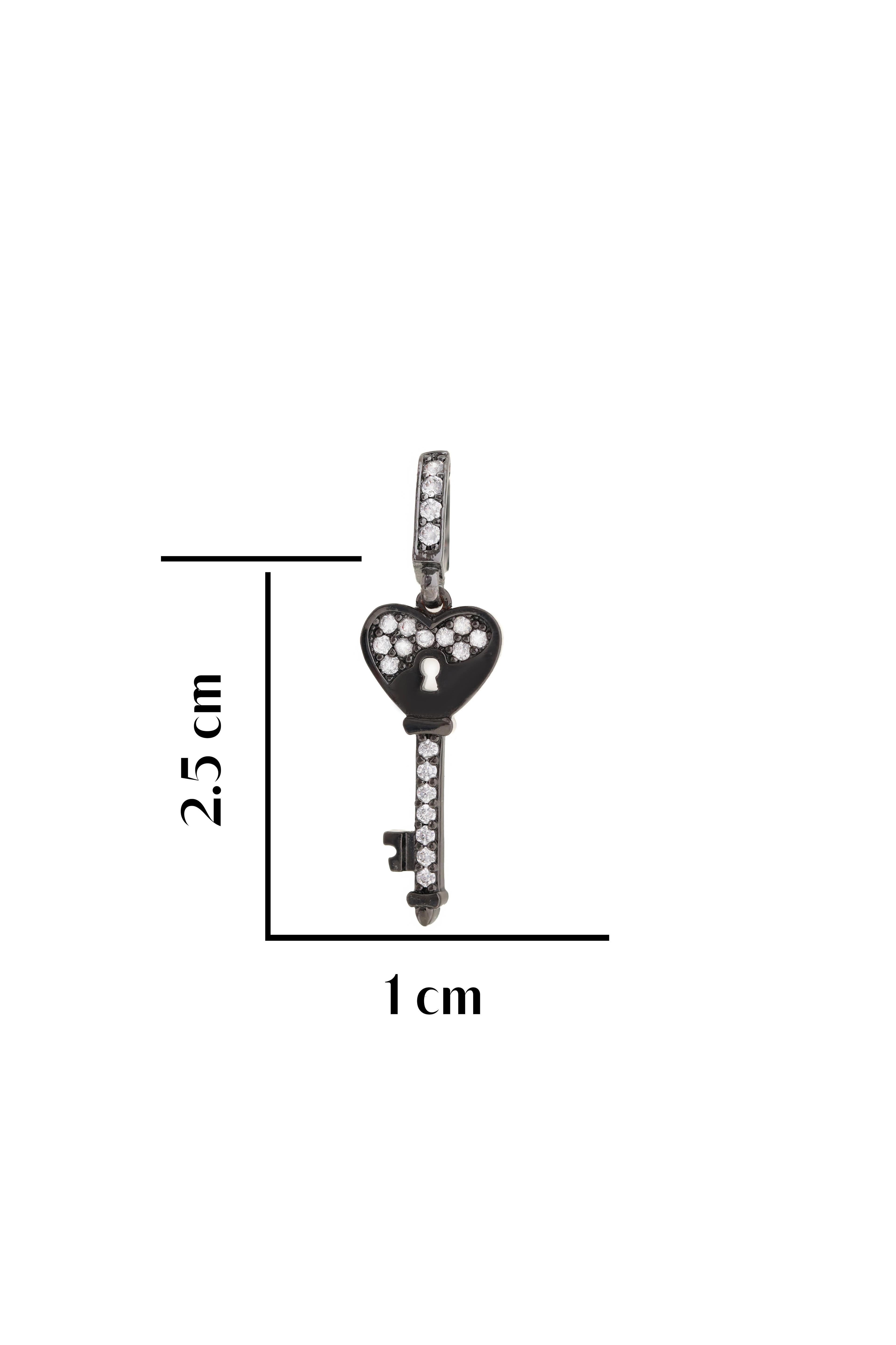 Mini Kalp Anahtar Charm