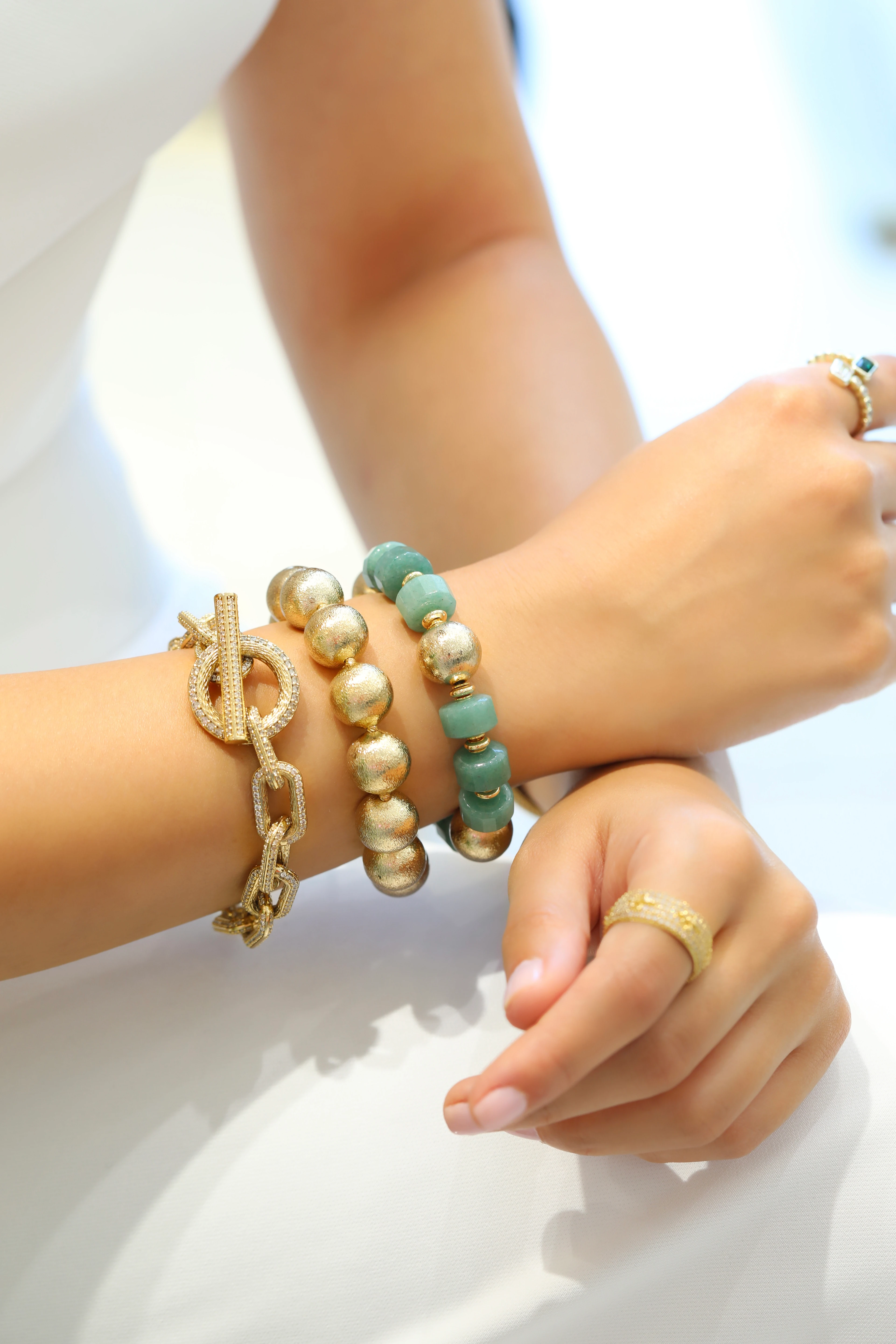 Doğanın Kalbi Aventurin Taşı Bileklik