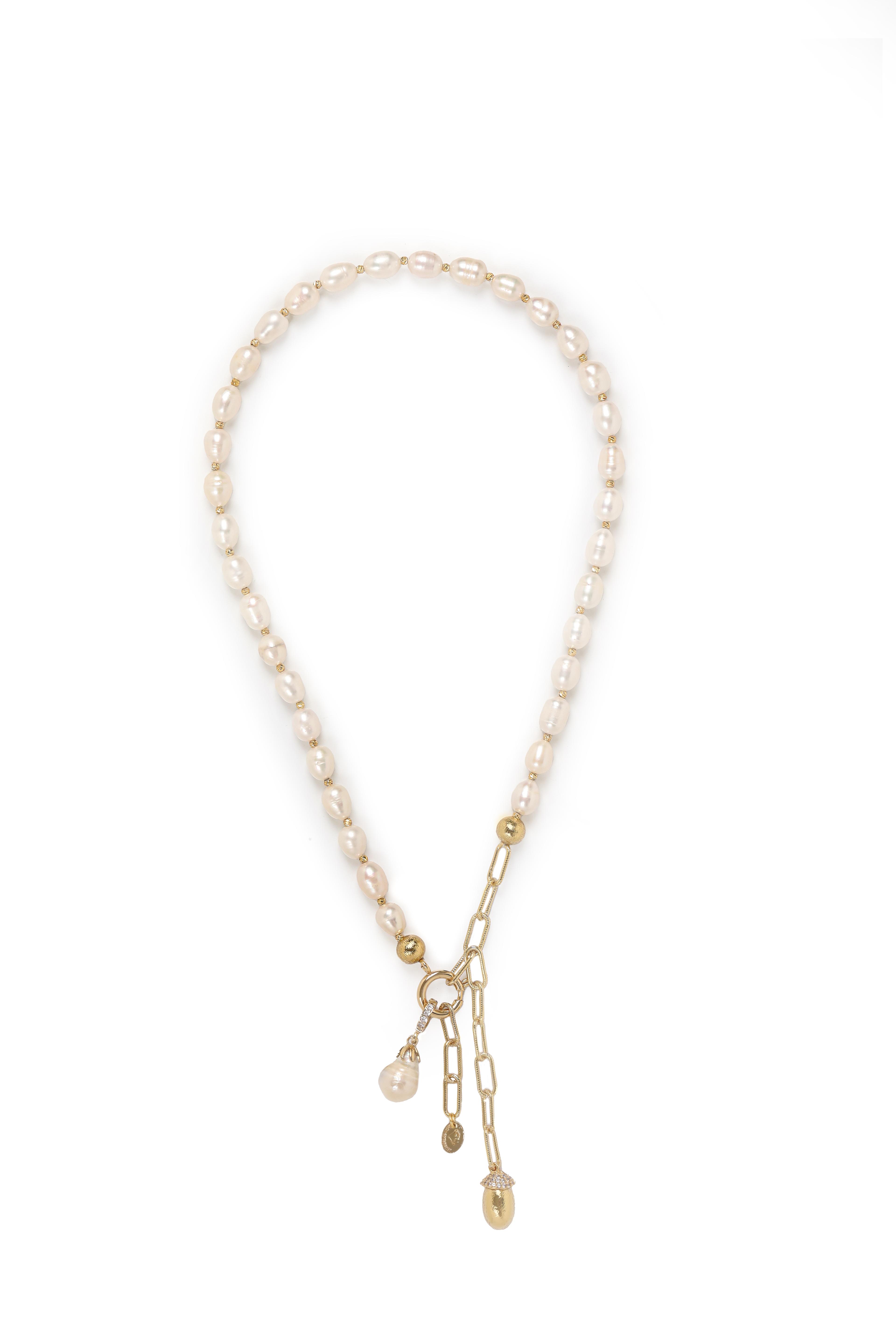 Goldline Pearl Kolye