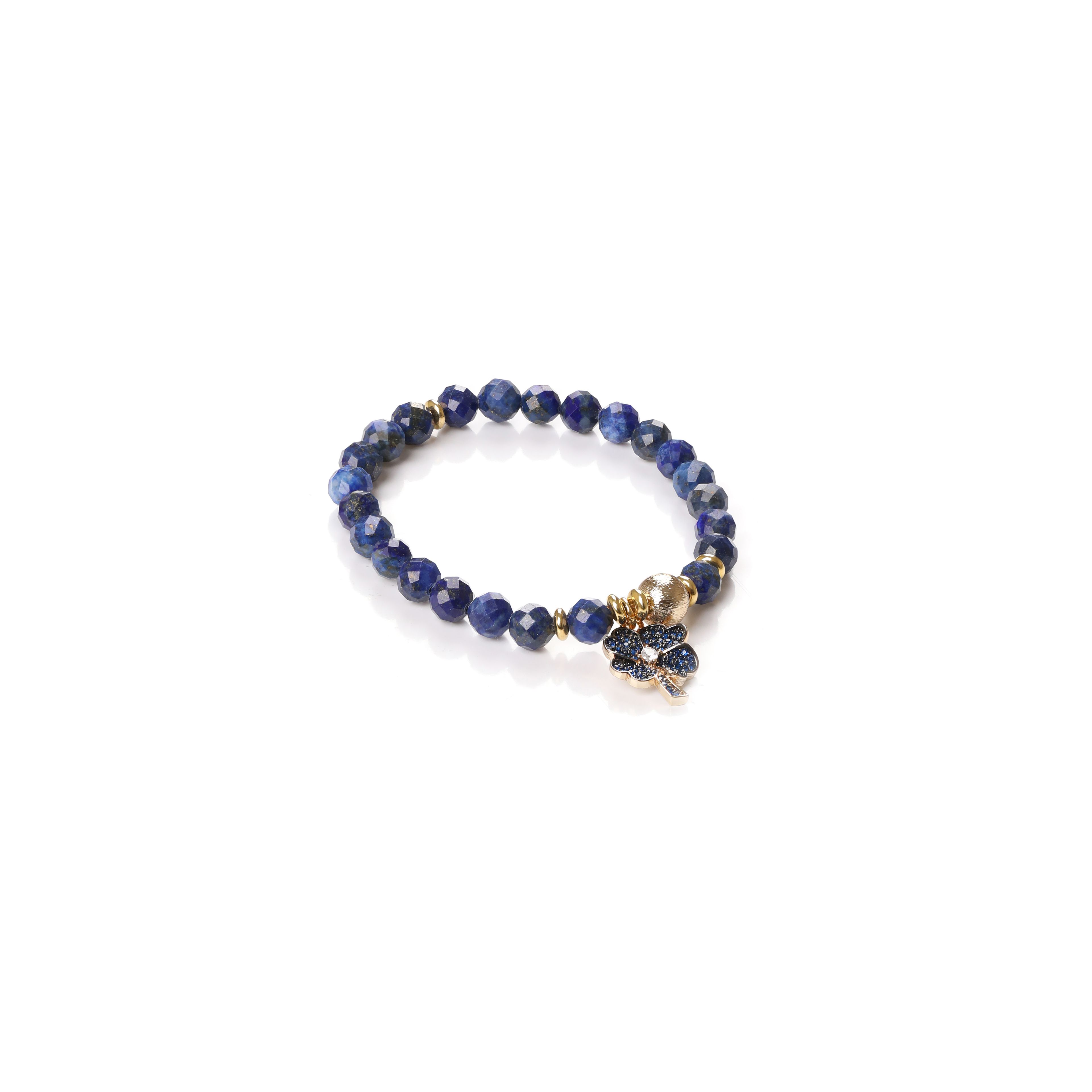 Lapislazuli Taşı Çiçek Bileklik