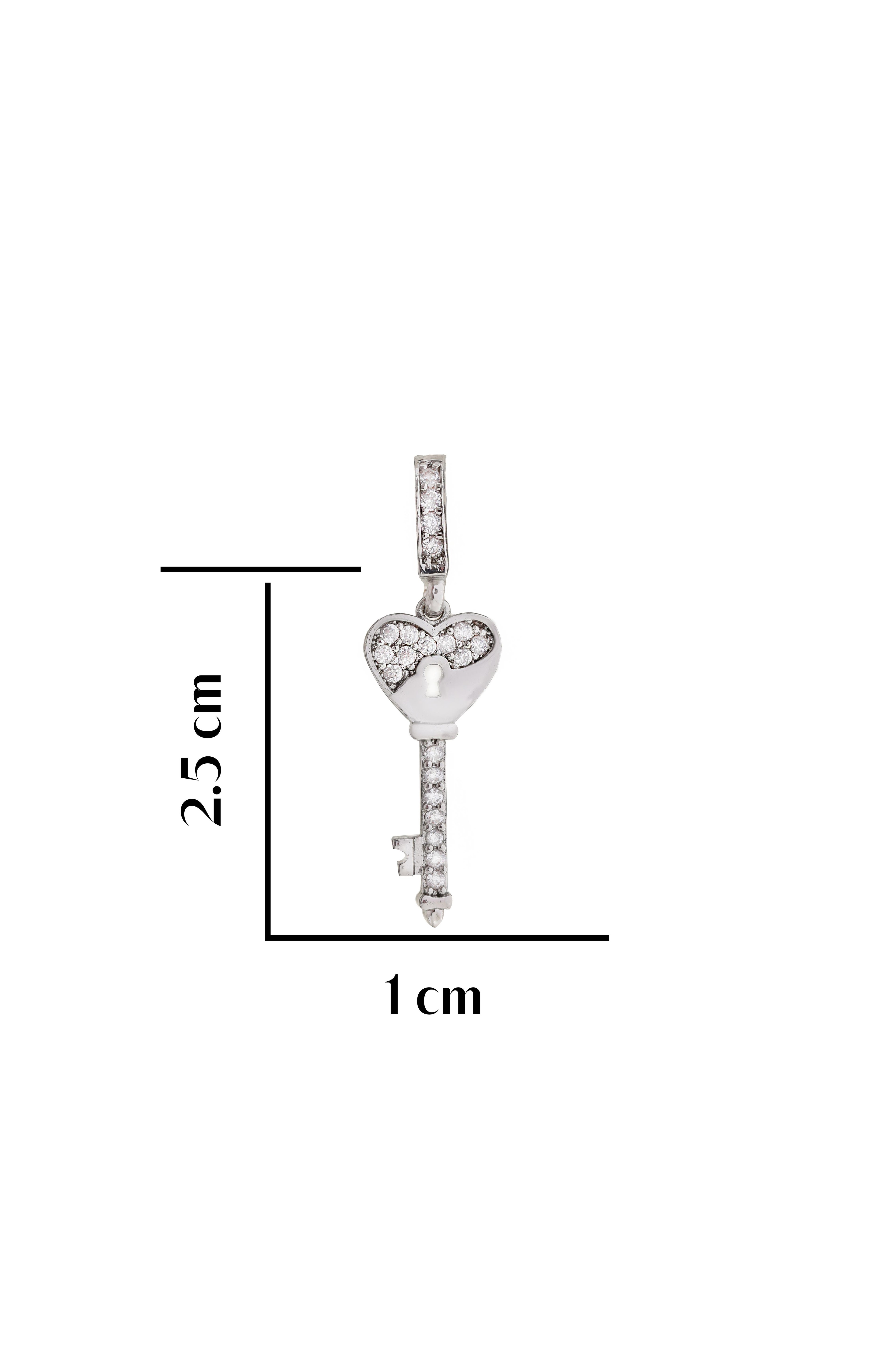 Mini Kalp Anahtar Charm