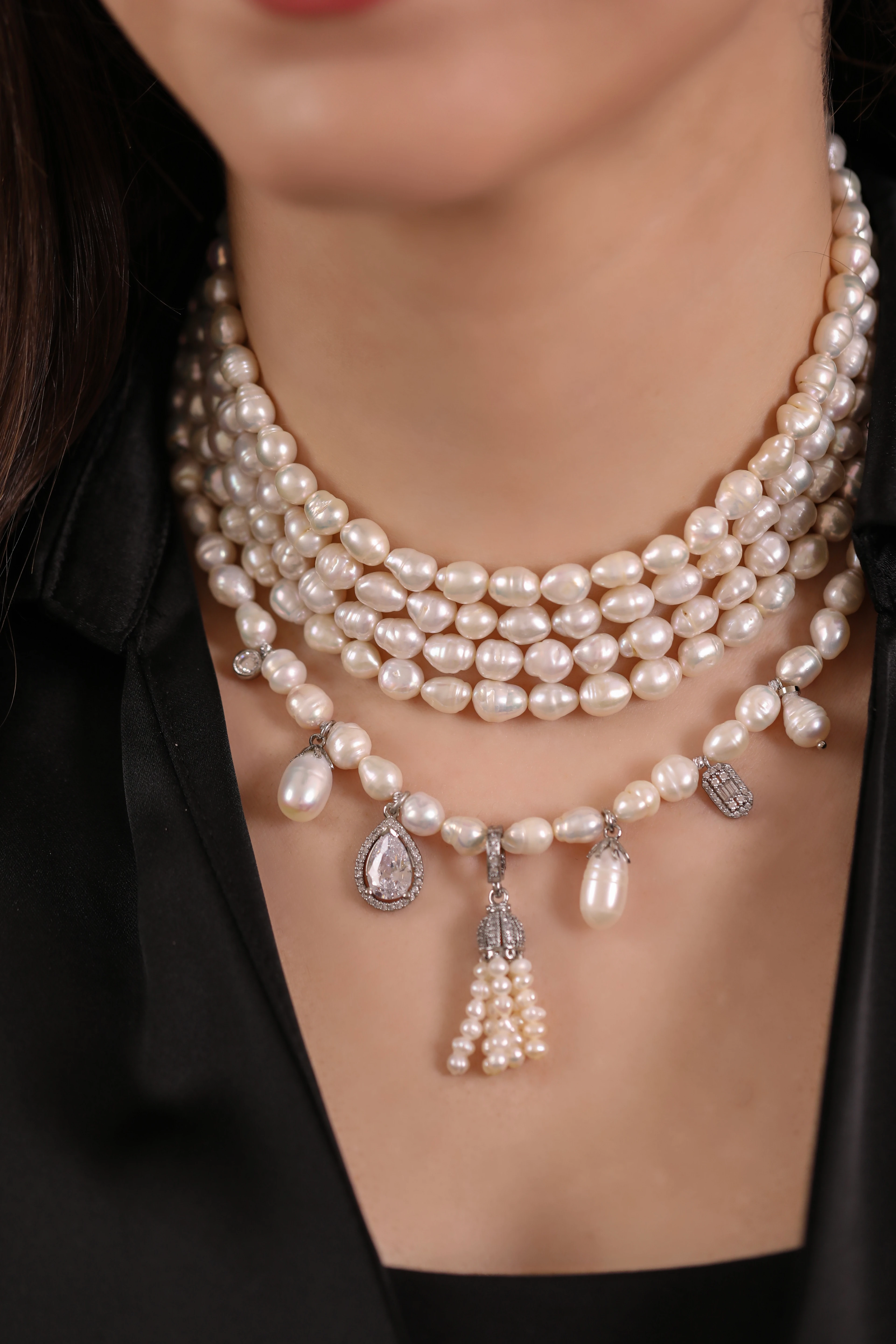 Tılsım İnci Choker Kolye